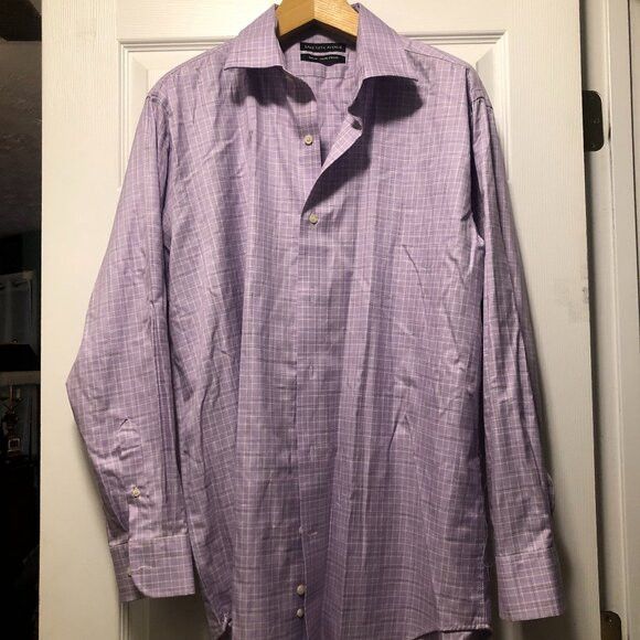 Saks Fifth Avenue Saks fifth avenue men's cotton dress shirt size:17.5/34-35 Size US XL / EU 56 / 4 - 1 Thumbnail