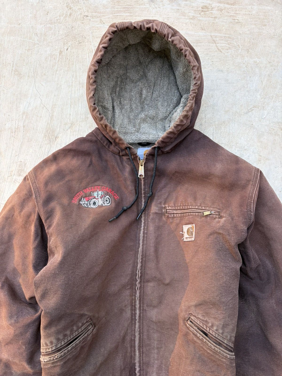 Carhartt Vintage Sunfaded Carhartt Active Jacket J141 DKB Size US L / EU 52-54 / 3 - 2 Thumbnail