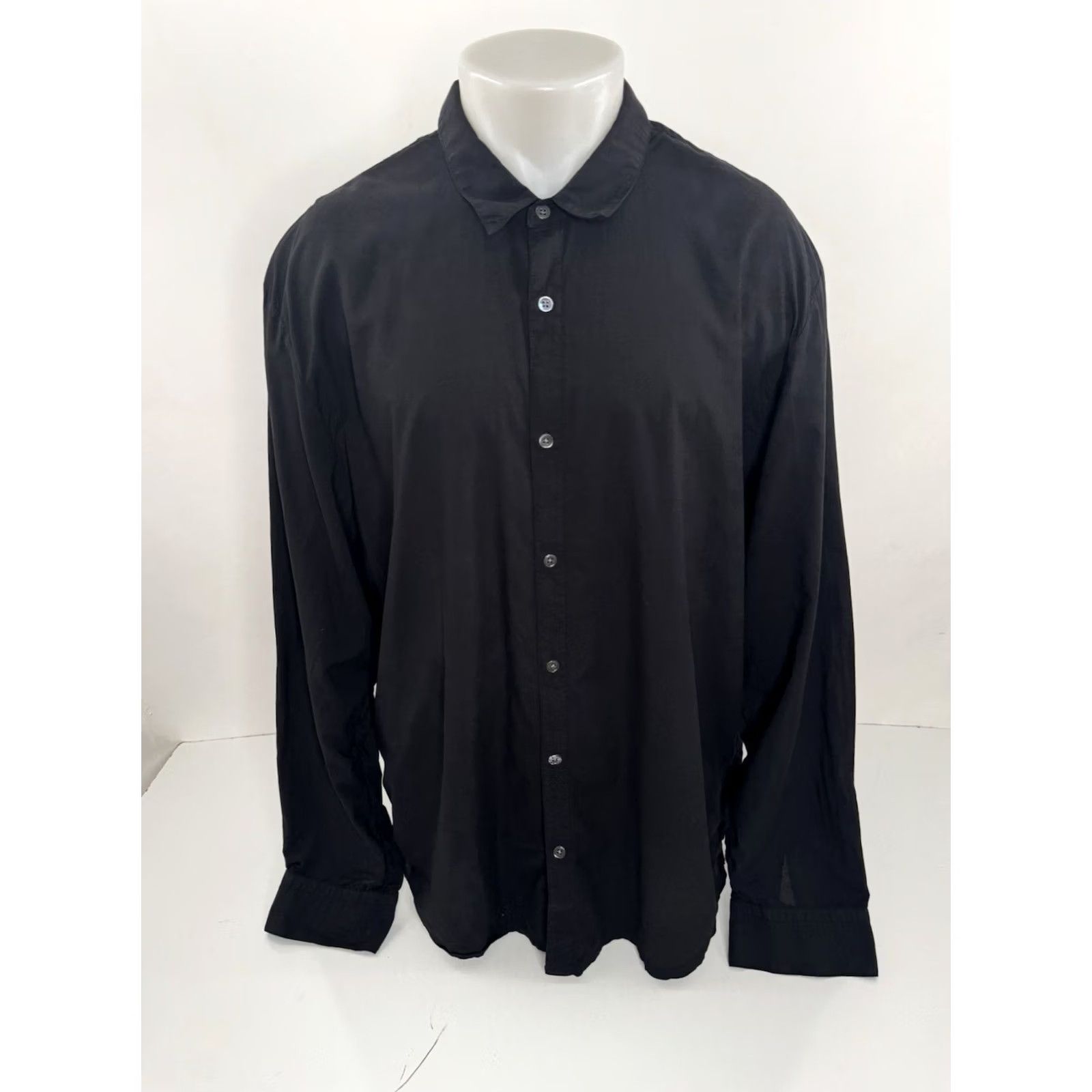 James Perse JAMES PERSE Lightweight Shirt XL Mens Long Sleeve Black Button-Up 5/XL EXCELLENT Size US XL / EU 56 / 4 - 2 Thumbnail