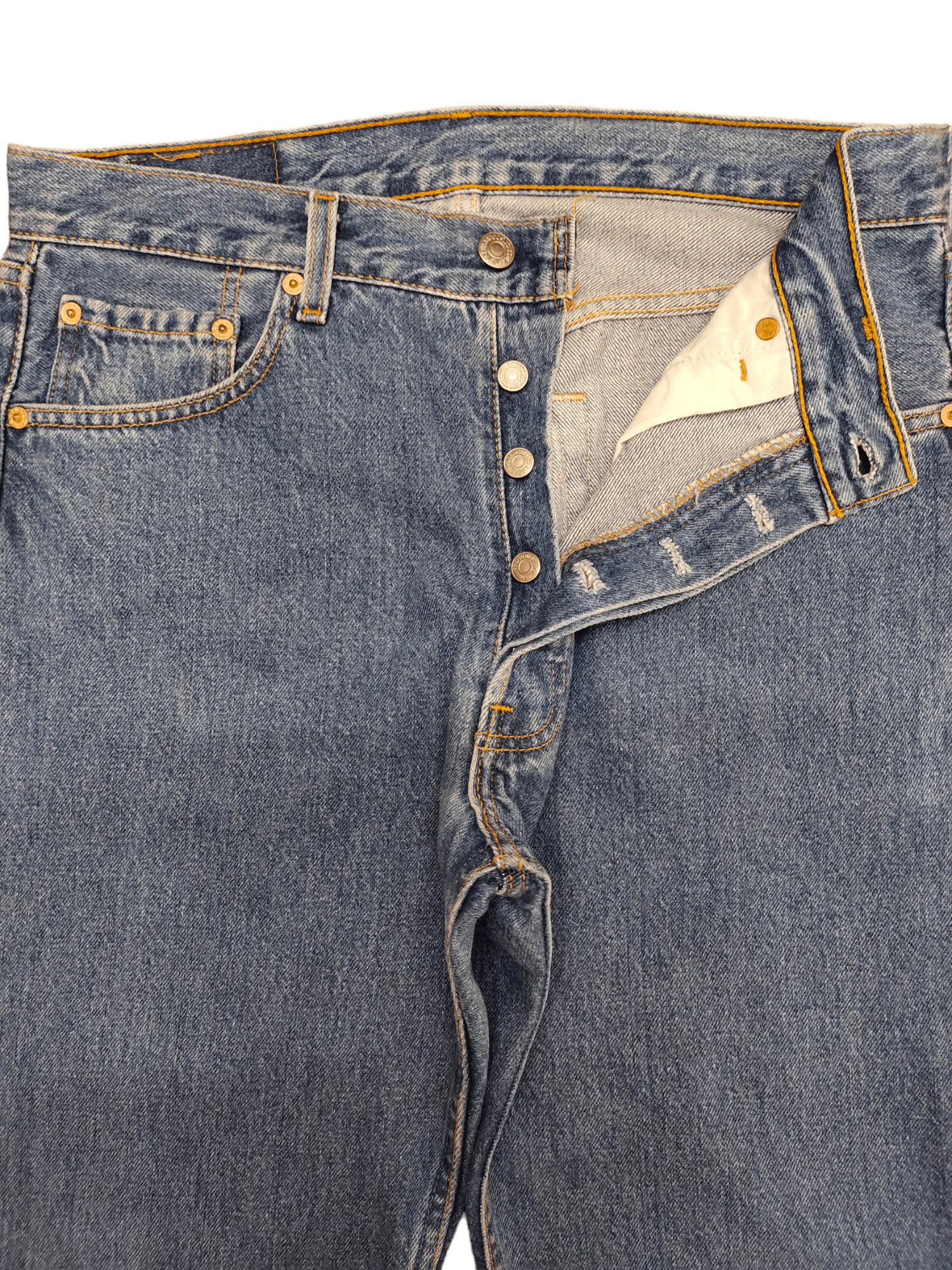 Levi's Vintage Clothing Size 32x30 Vintage 90s Levis 501 Jeans Made In Usa Size US 32 / EU 48 - 9 Thumbnail