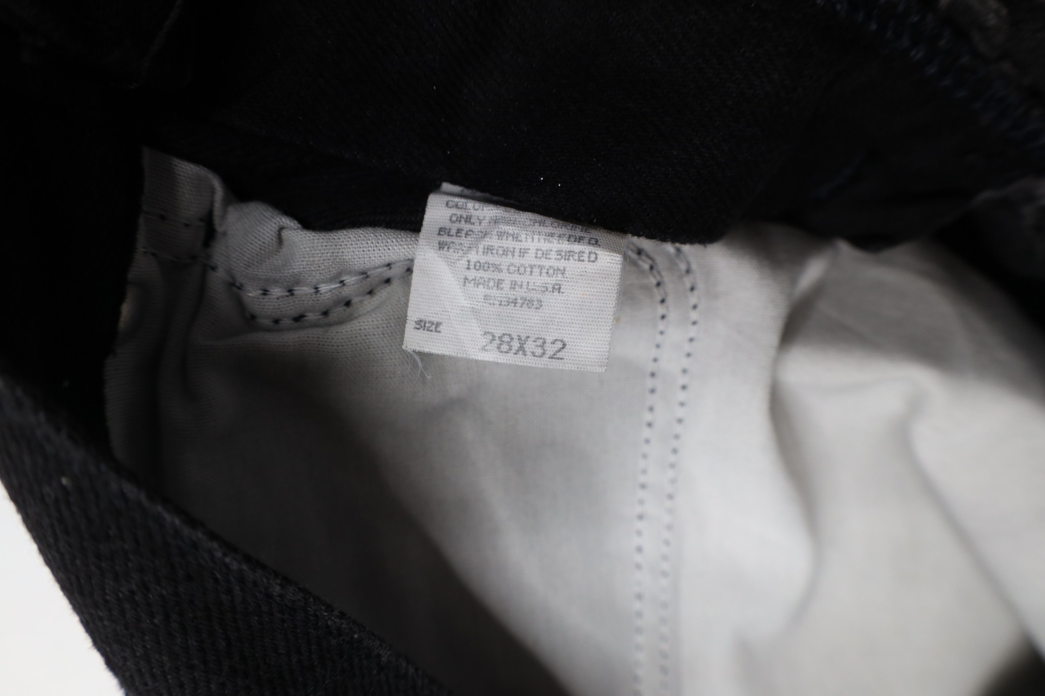 Lee × Vintage Deadstock Vintage 90s Lee Tapered Leg Denim Jeans Black USA Size US 28 / EU 44 - 8 Thumbnail
