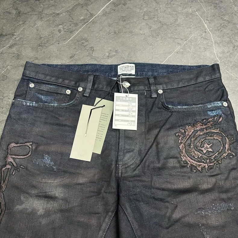 Dior Dior Dior Travis Scott Embroidered Denim Pants-2507 Size US 30 / EU 46 - 3 Thumbnail