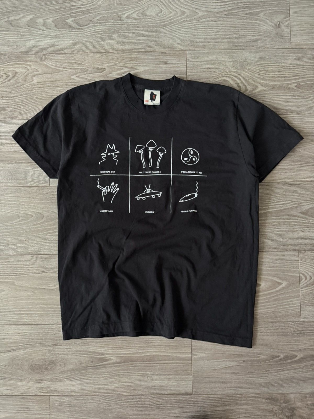 Other Crimewave Hippie Smoking Drip 420 Swag Y2k USA Made Tee Size US L / EU 52-54 / 3 - 6 Thumbnail