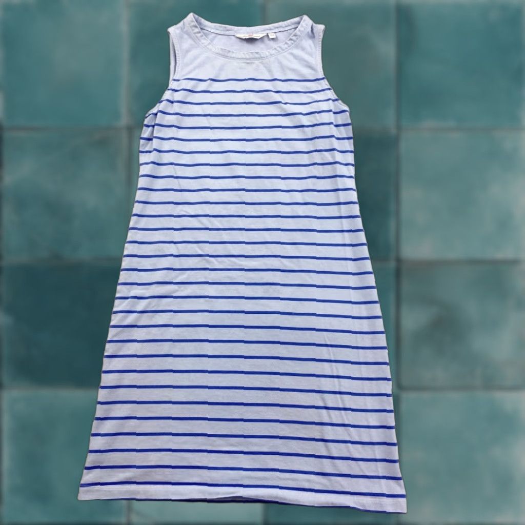 Vineyard Vines Vineyard Vines Dress Womens 2XS XXS Blue Striped Casual A-Line Shirt Dress Size XXS / US 00 / IT 34 - 1 Thumbnail
