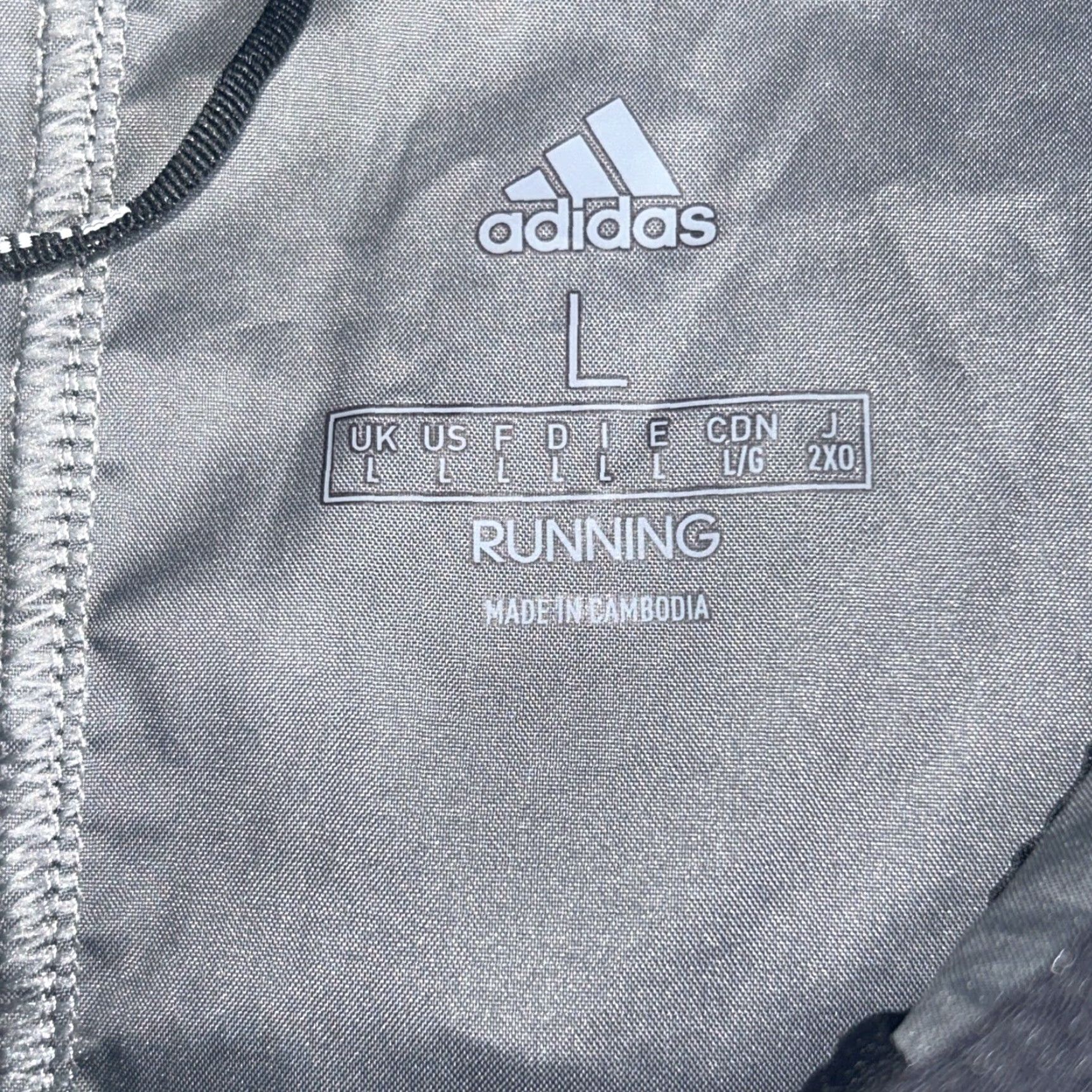 Adidas Adidas Running Black Camo Hoodie Windbreaker Jacket Mens L Full Zip Size US L / EU 52-54 / 3 - 3 Thumbnail