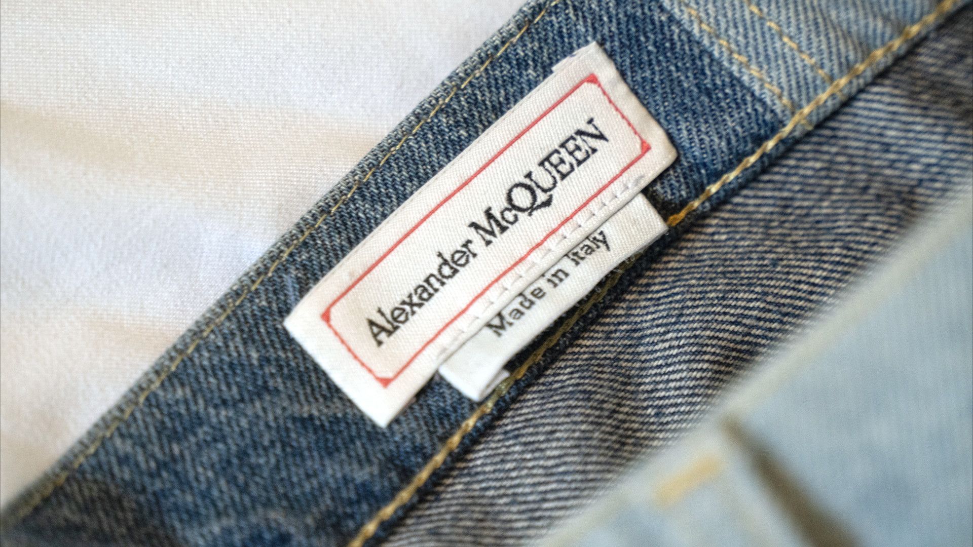 Alexander McQueen Patchwork Straight-Fit Wide-Leg Jeans Size US 34 / EU 50 - 6 Thumbnail