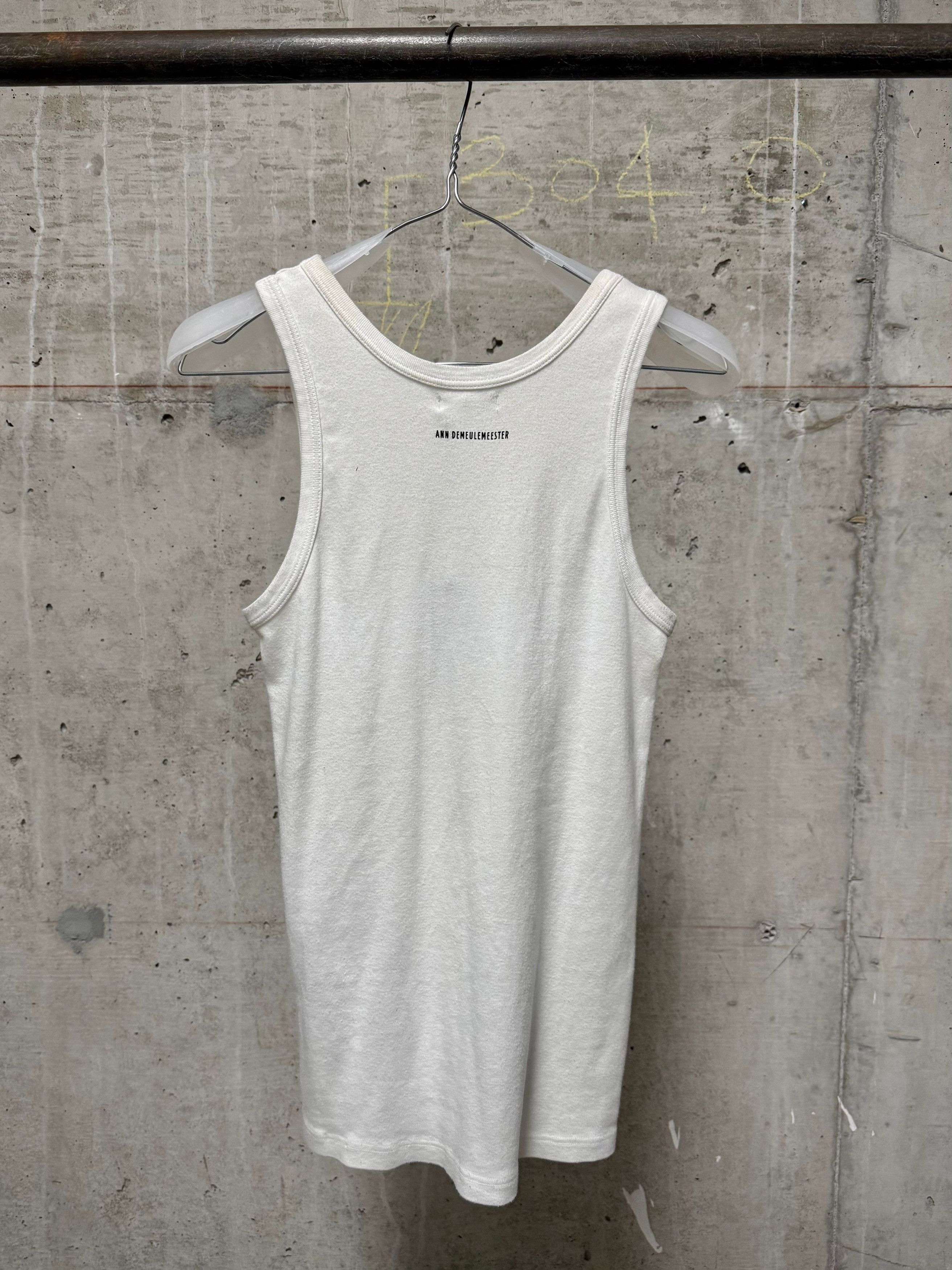 Ann Demeulemeester Ann Demeulemeester SS20 White 'Tempest' Print Tank Top Size M / US 6-8 / IT 42-44 - 4 Thumbnail