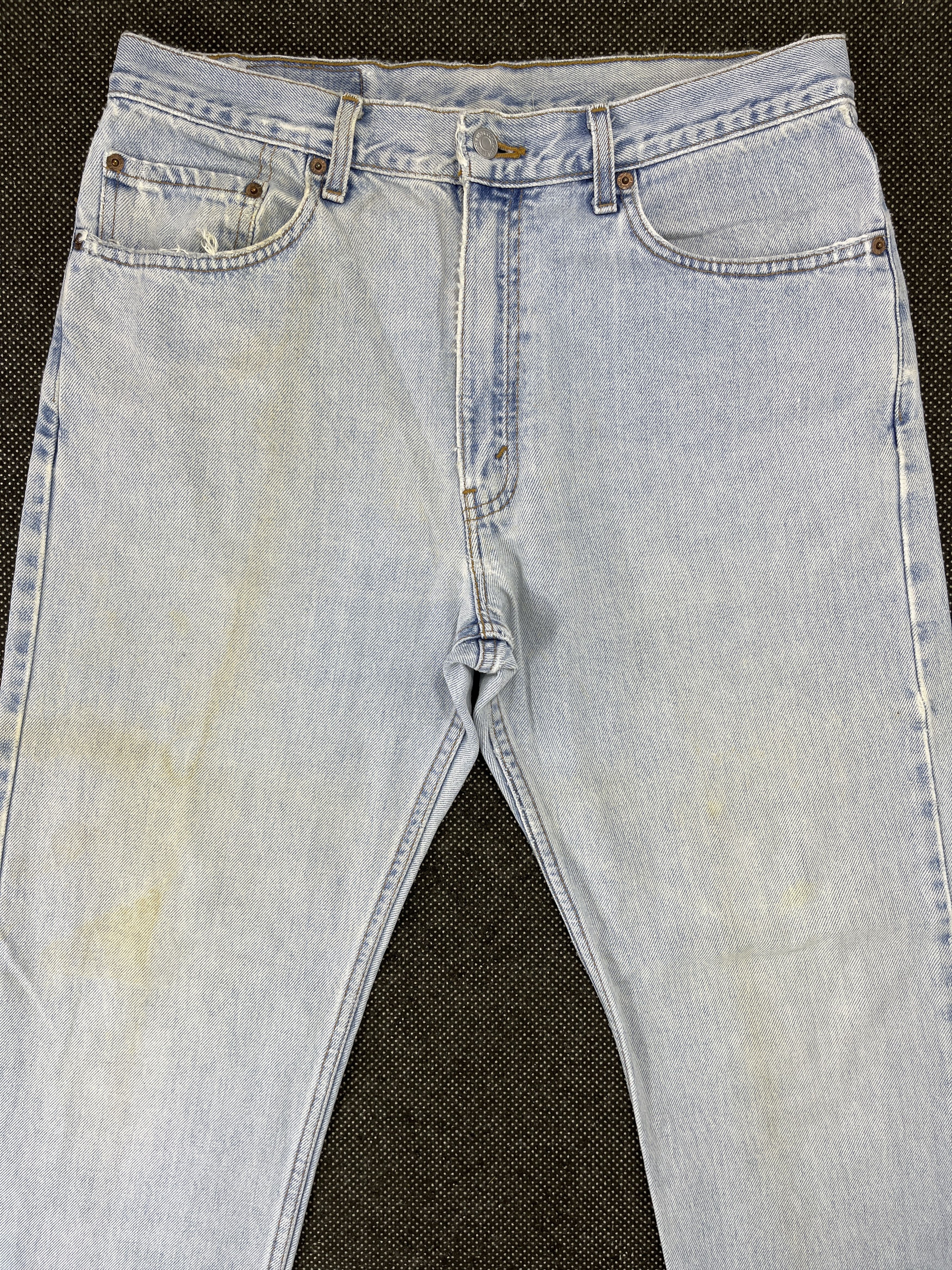 Levi's 90s Vintage Levis 505 Light Wash Jeans - J544 Size US 34 / EU 50 - 3 Thumbnail