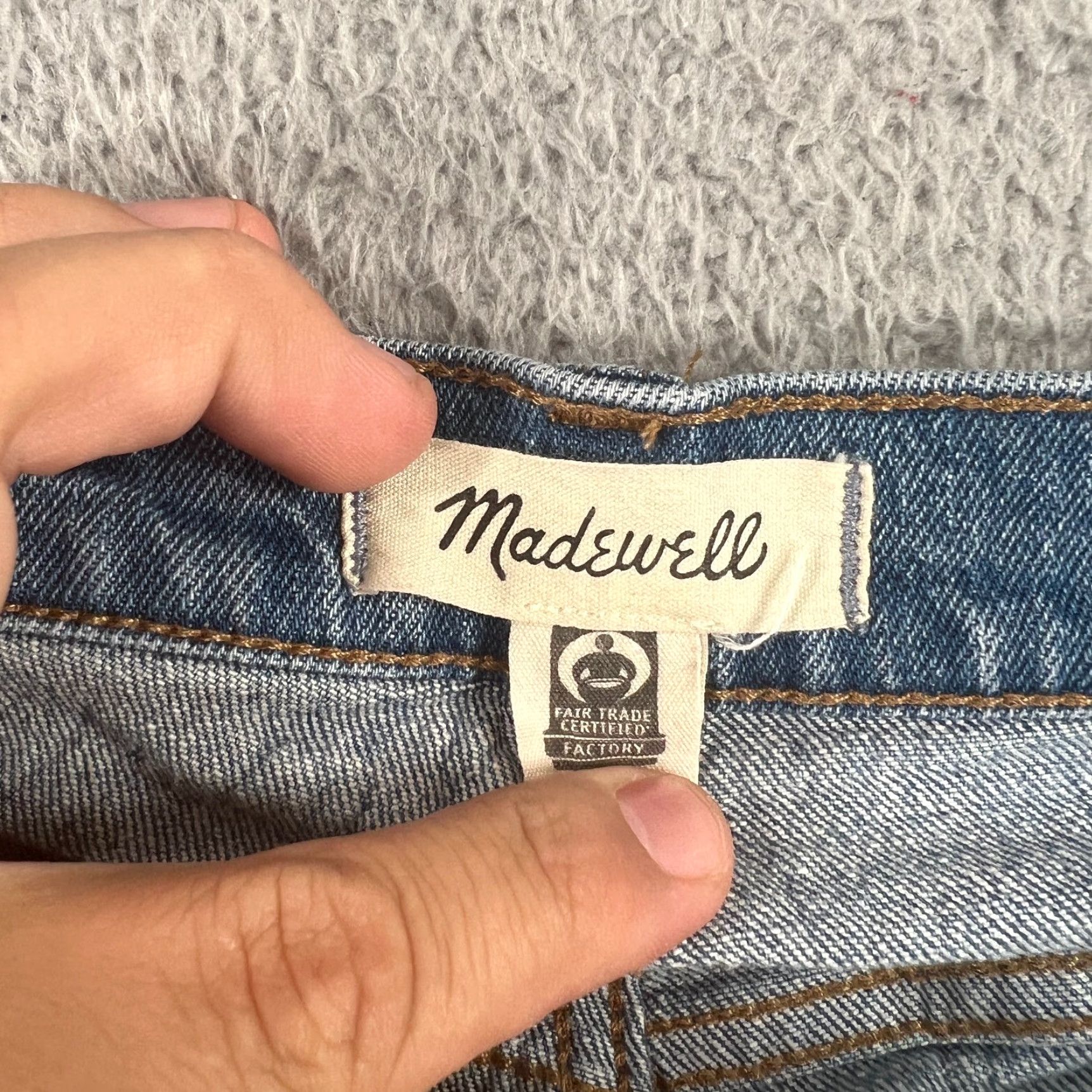 Madewell MADewell Jeans Womens 33P Petite High-Rise Boyfriend Slim Blue Denim Size 24" / US 00 / IT 34 - 5 Thumbnail