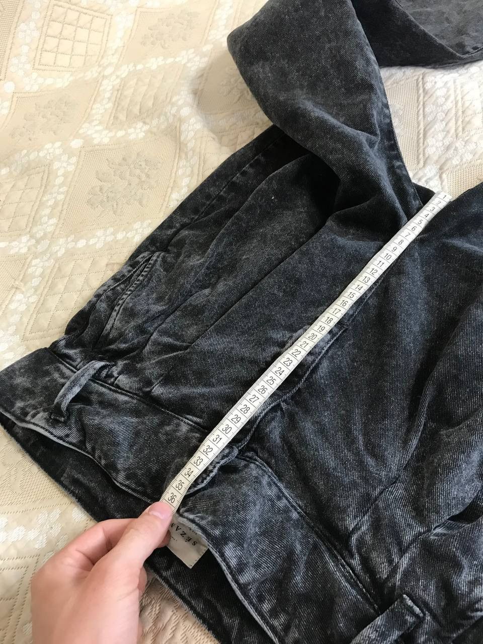 Sezane 🔥 Sezane Paris Austin Trousers Washed Black Jeans Pants Size 28" / US 6 / IT 42 - 13 Thumbnail
