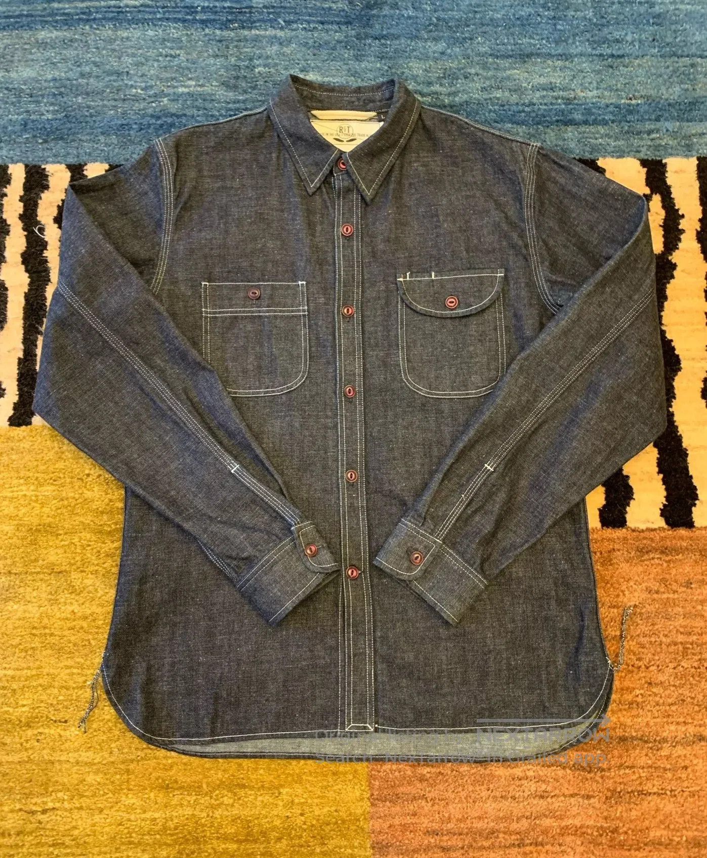 Rogue Territory RGT Rouge Territory Denim Work Shirt. Size US L / EU 52-54 / 3 - 3 Thumbnail