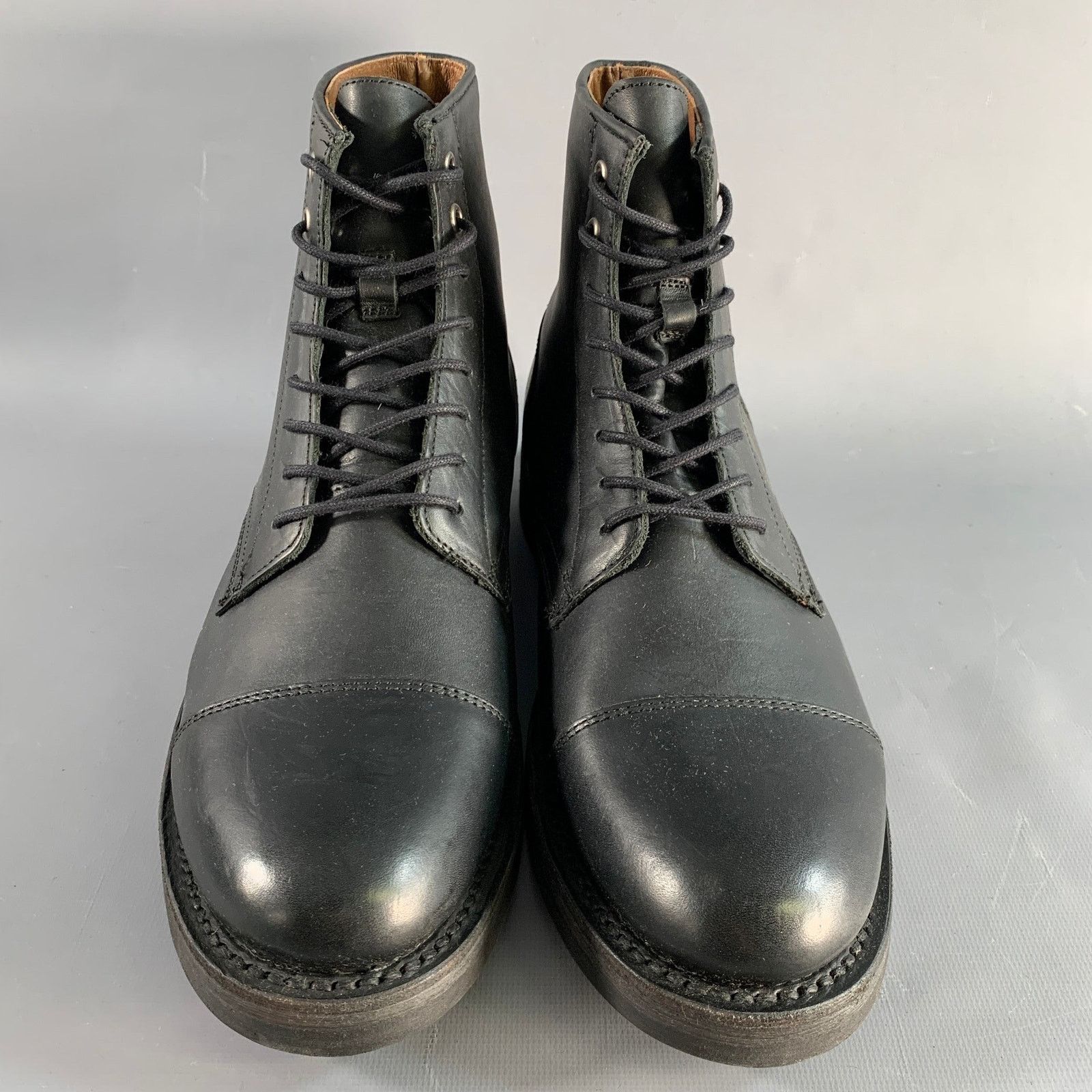 Frye FRYE Size 8.5 Black Leather Lace Up Boots Size US 8.5 / EU 41-42 - 4 Thumbnail