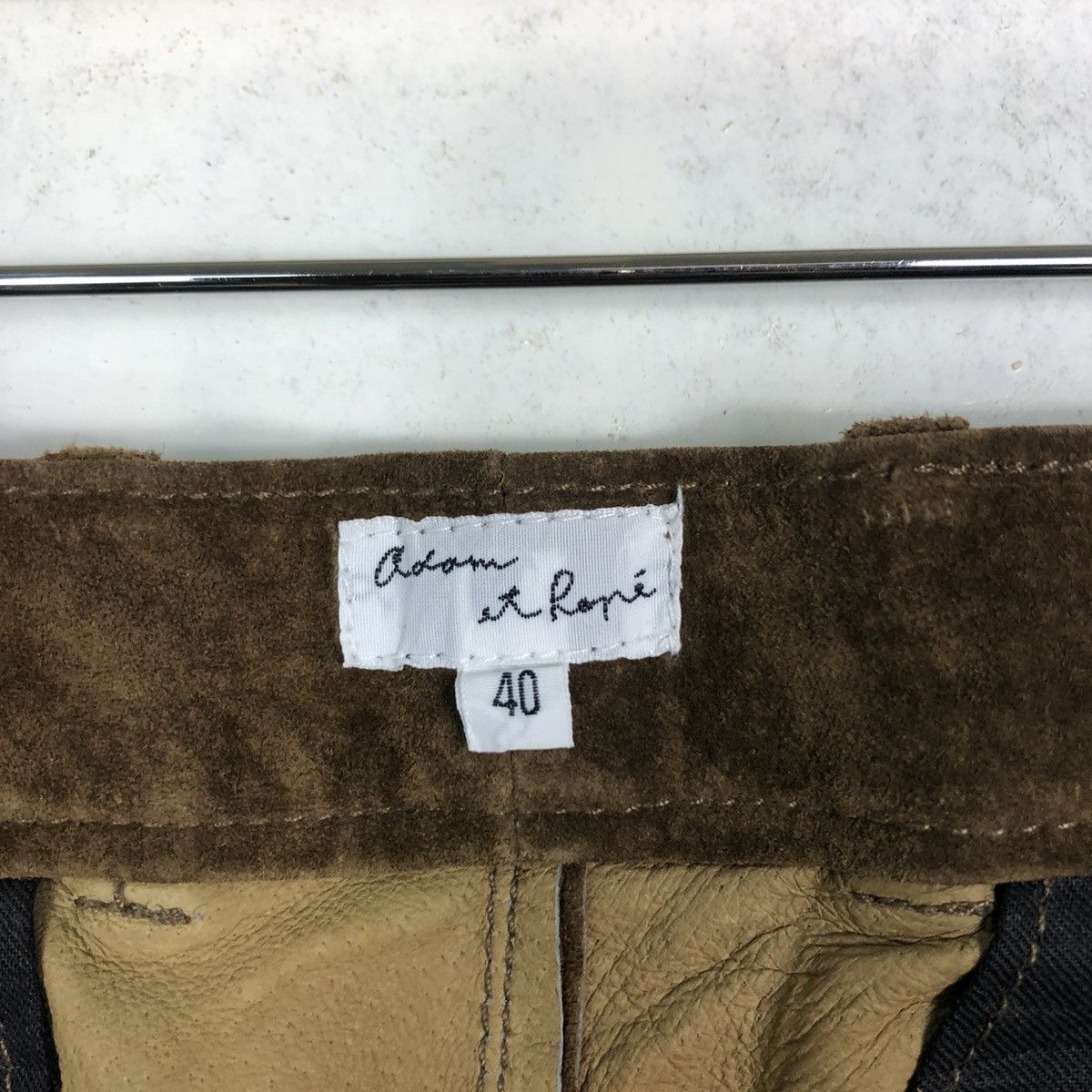 ADAM ET ROPE 🔥VTG SHORT PANTS LEATHER ADAM ET ROPE ISSEY MIYAKE Size US 32 / EU 48 - 11 Thumbnail