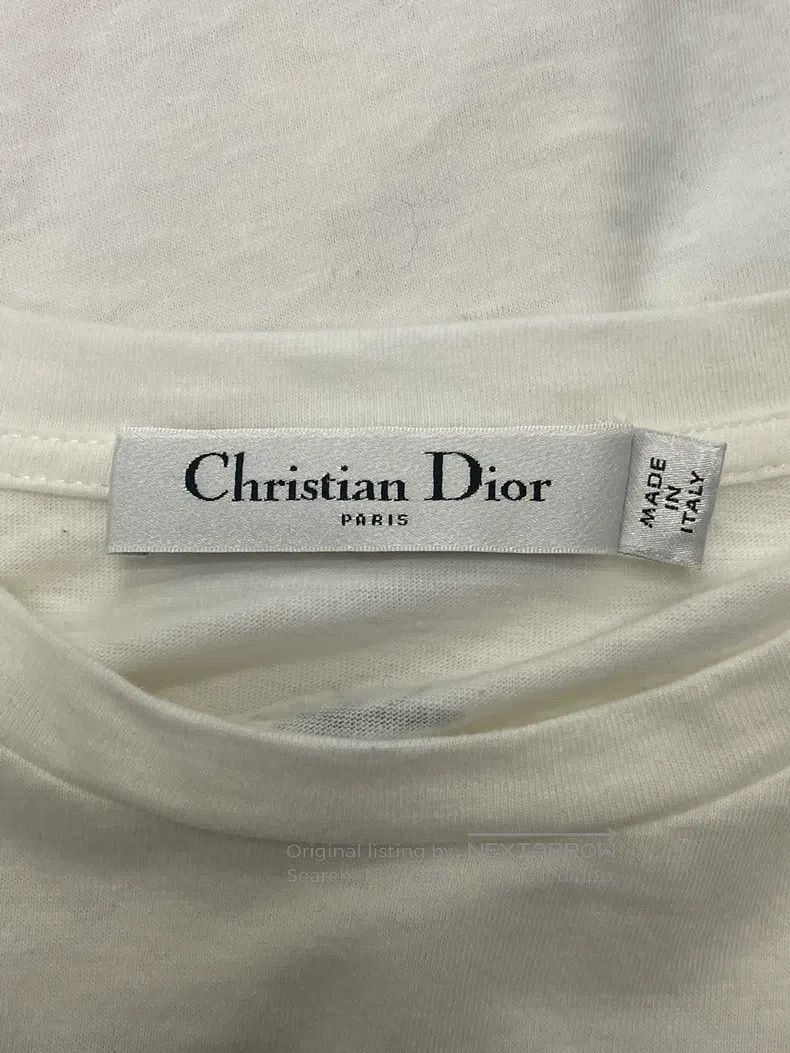 Dior Dior White portrait letter printed short sleeves Size M / US 6-8 / IT 42-44 - 4 Thumbnail