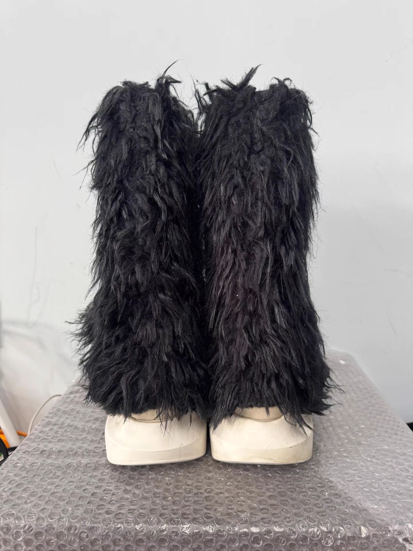Rick Owens Rick Owens Furry Thick Sole Boots 22FW Elephant Leg Boots Size US 7 / EU 40 - 4 Thumbnail
