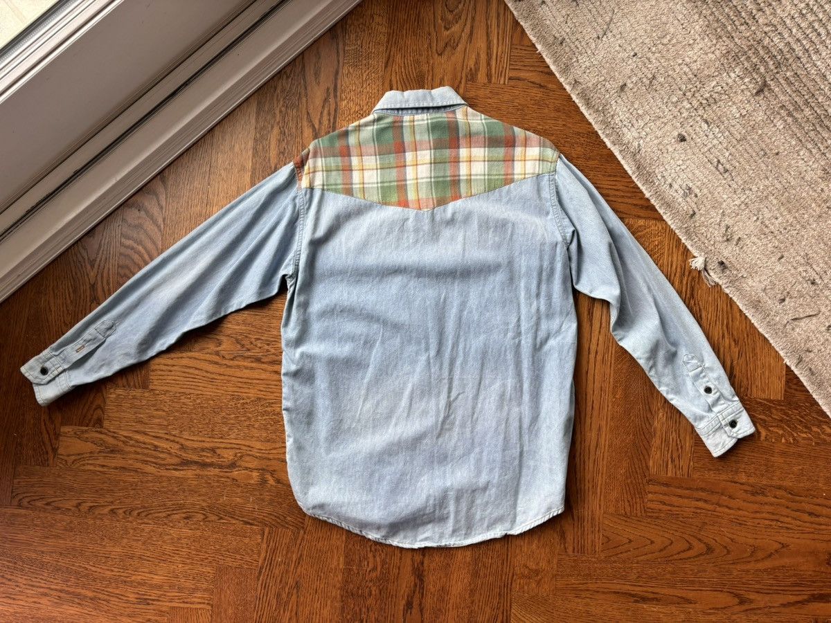 Designer × Isabel Marant Isabel Marant Etoile Chambray Denim Checker Flannel Shirt Size US XS / EU 42 / 0 - 6 Thumbnail