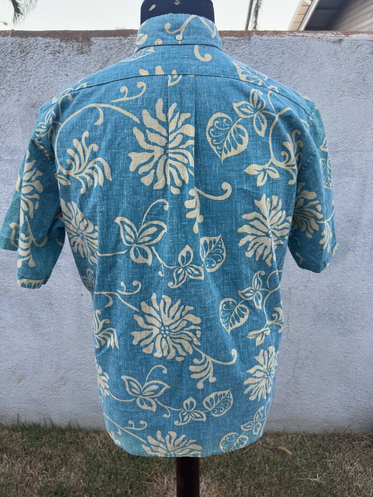 Reyn Spooner PreOwned Reyn Spooner Green Hawaiian Print Men's M Size US M / EU 48-50 / 2 - 2 Thumbnail
