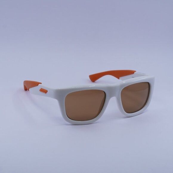 Bottega Veneta Bottega Veneta BV1233S 004 Sunglasses Ivory/Orange Square Size ONE SIZE - 4 Thumbnail