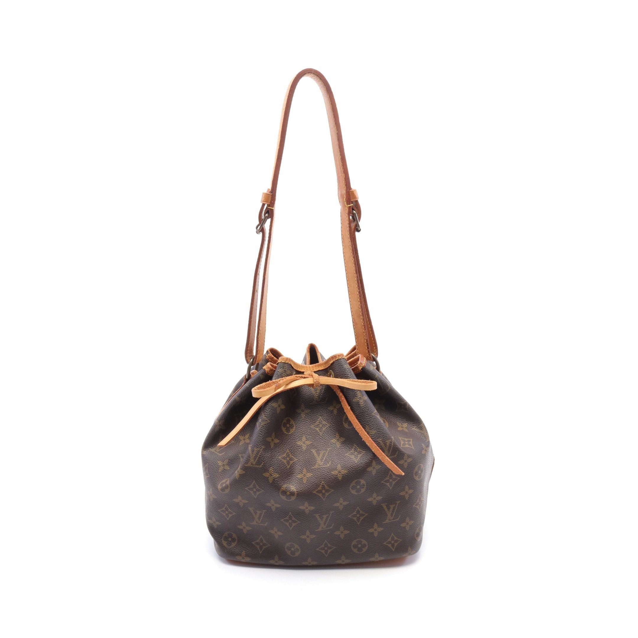 Louis Vuitton Louis Vuitton Peti Noe Monogram Shoulder Bag Leather Brown Size ONE SIZE - 1 Thumbnail