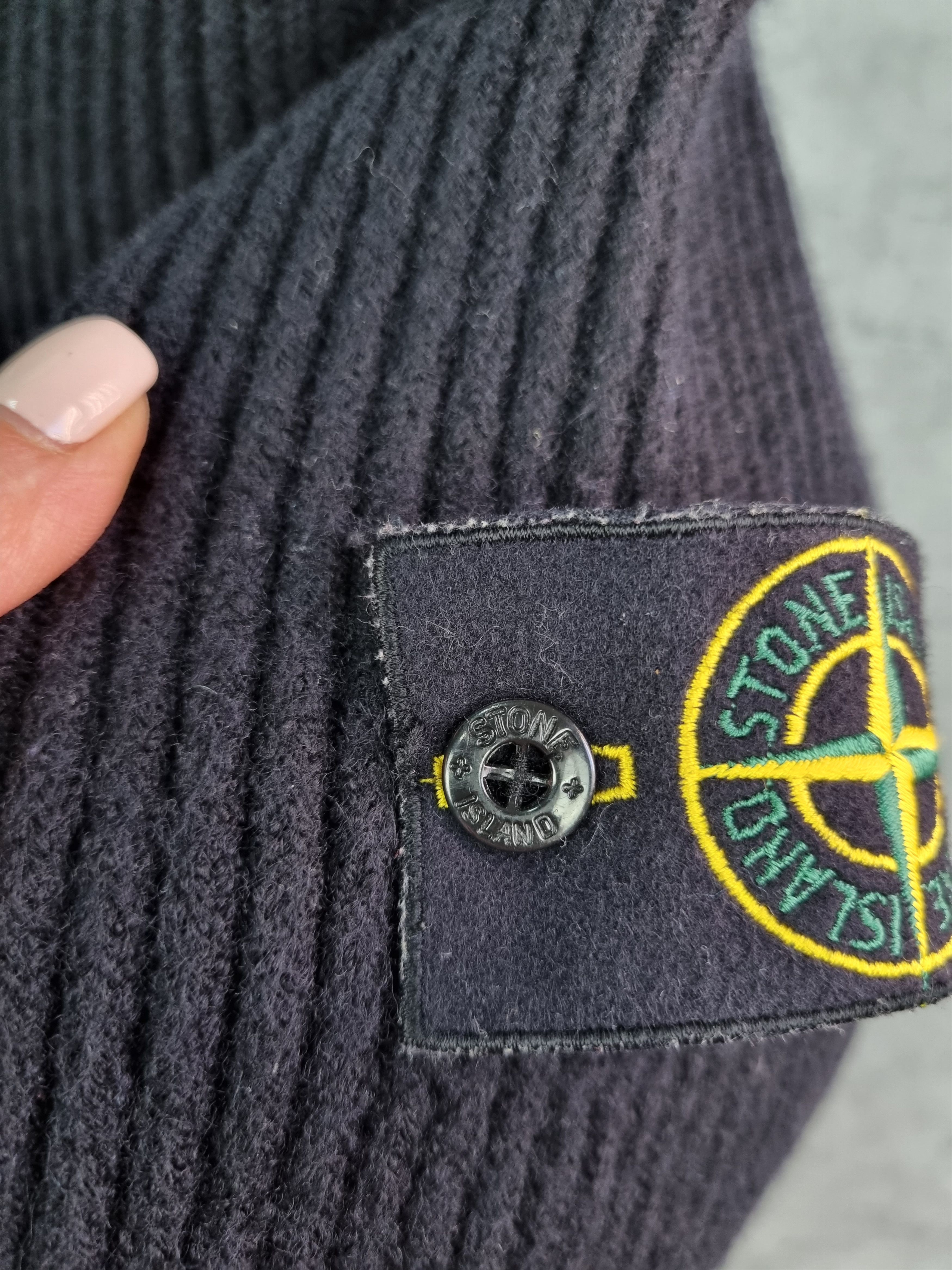 Stone Island × Vintage Stone Island Turtle Neck Wool Sweater Made in Italy Size US S / EU 44-46 / 1 - 13 Thumbnail