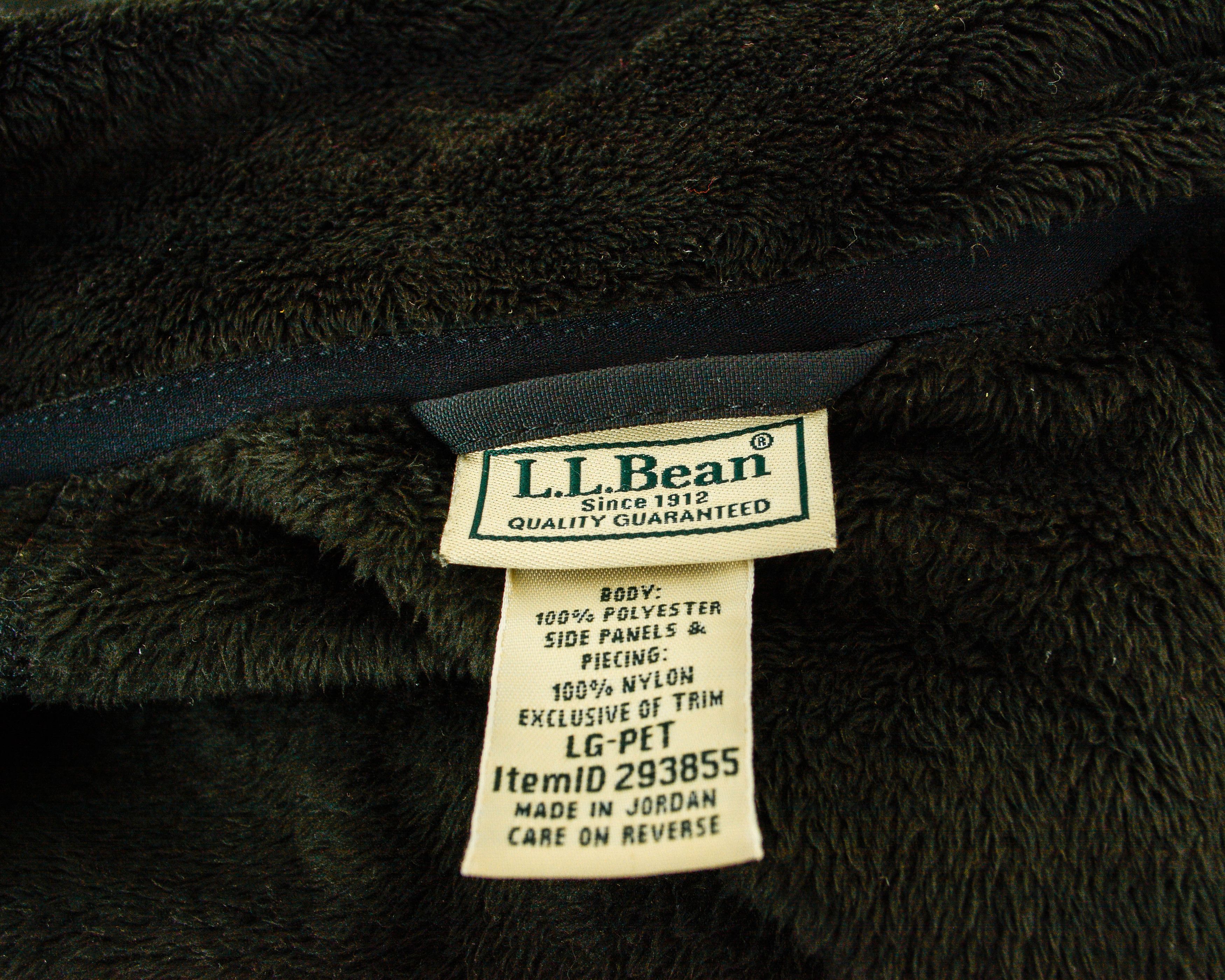 L.L. Bean Women L Fleece Jumper Ladies Jacket Sweatshirt Black LG-PET Size L / US 10 / IT 46 - 4 Thumbnail