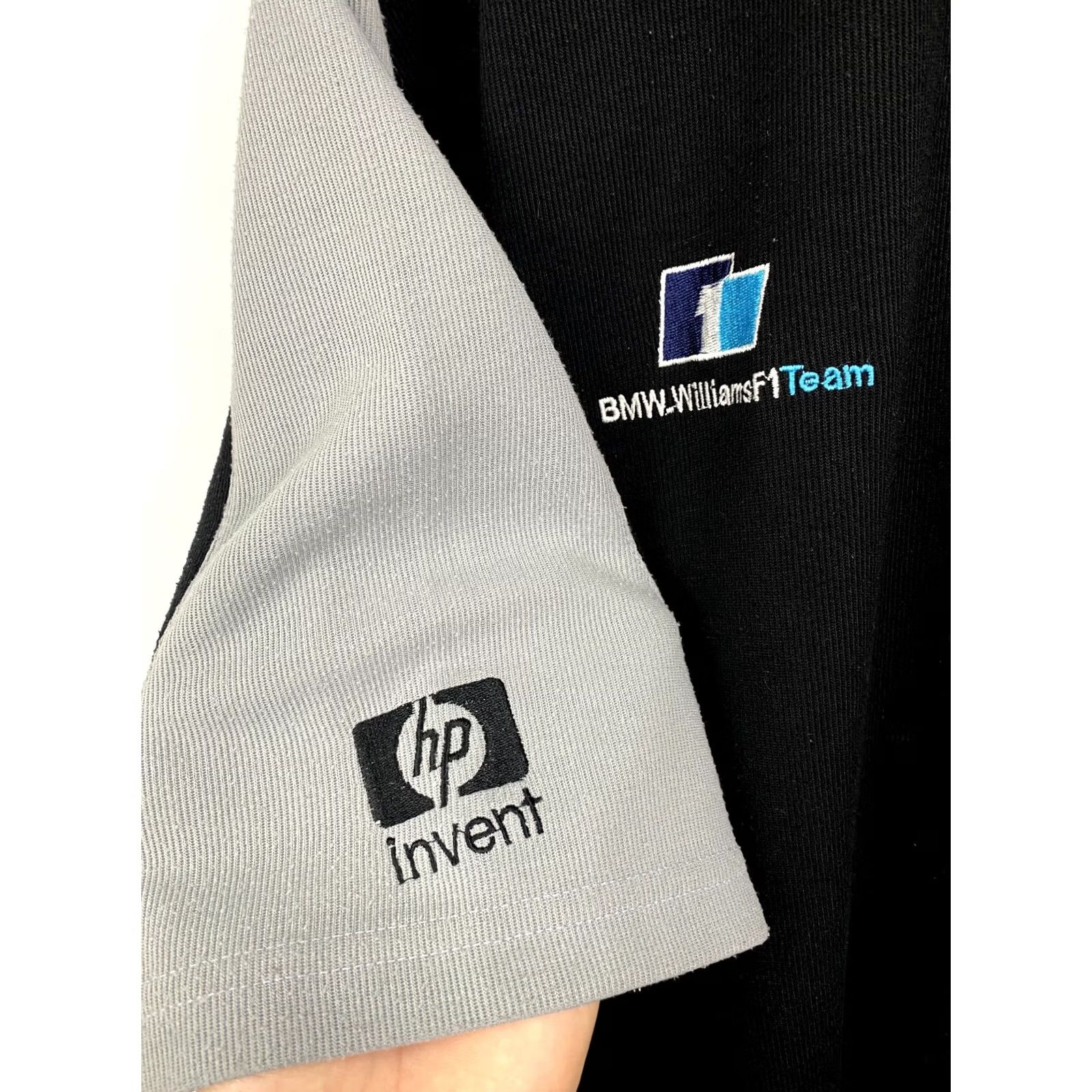BMW VINTAGE BMW Williams F1 Team Racing Graphic polo T-Shirt XL Black 90s Mens Size US XL / EU 56 / 4 - 6 Thumbnail