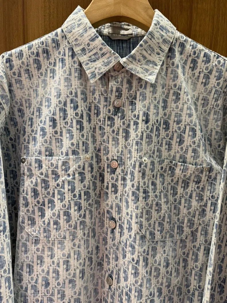 Dior Dior Long-sleeved shirt with full print of old flowers Size US XS / EU 42 / 0 - 3 Thumbnail