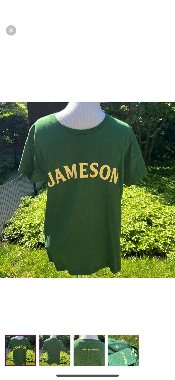 Jameson Irish Whiskey Jameson Irish Whiskey Green Logo Graphic Tee Size US L / EU 52-54 / 3 - 1 Thumbnail