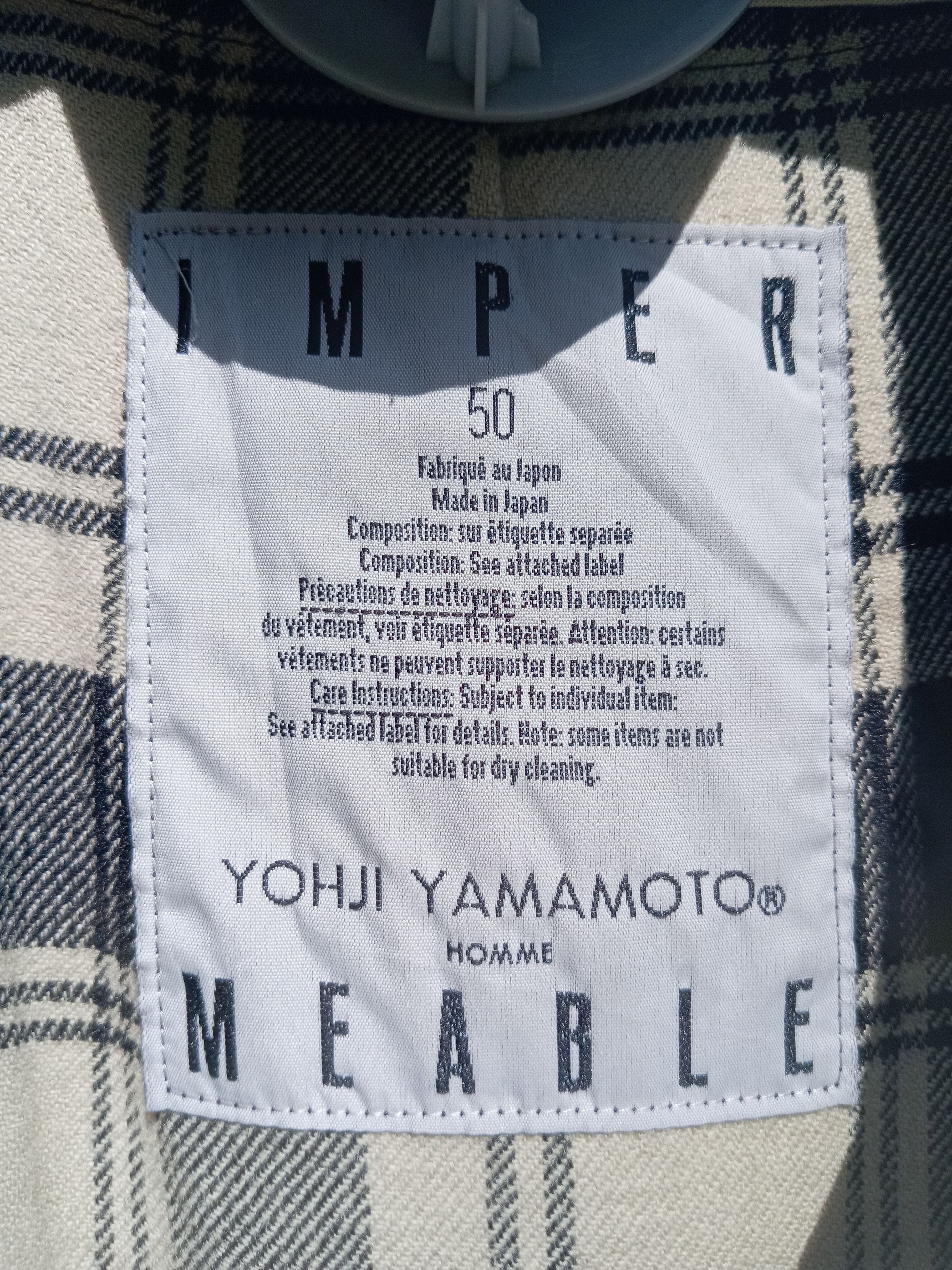 Vintage JACKET YOHJI YAMAMOTO x IMPER x MEABLE HOMME Size US XXL / EU 58 / 5 - 3 Thumbnail