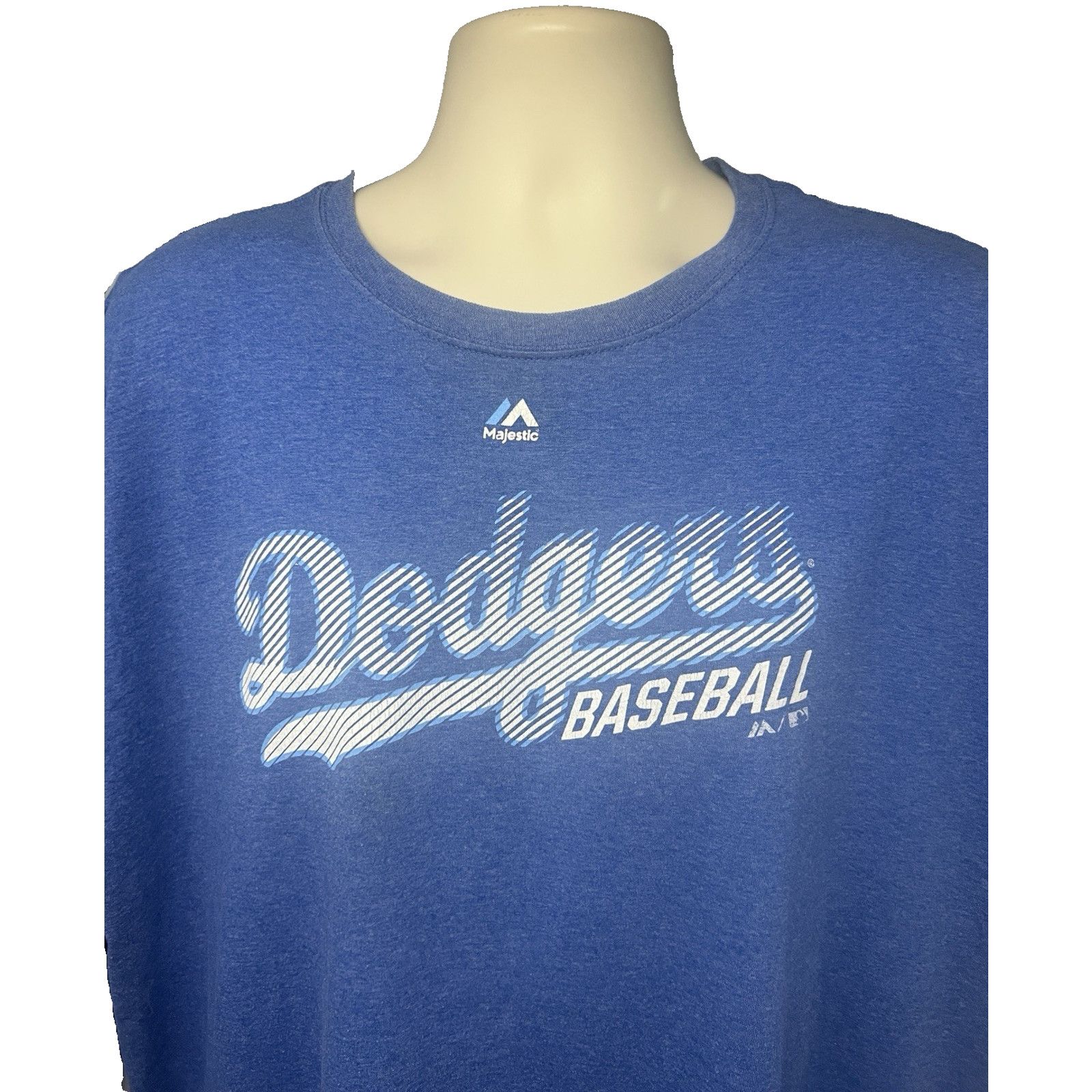 Majestic LA Dodgers Baseball MLB Majestic Blue Graphic T-Shirt 2XL Size US XXL / EU 58 / 5 - 4 Thumbnail