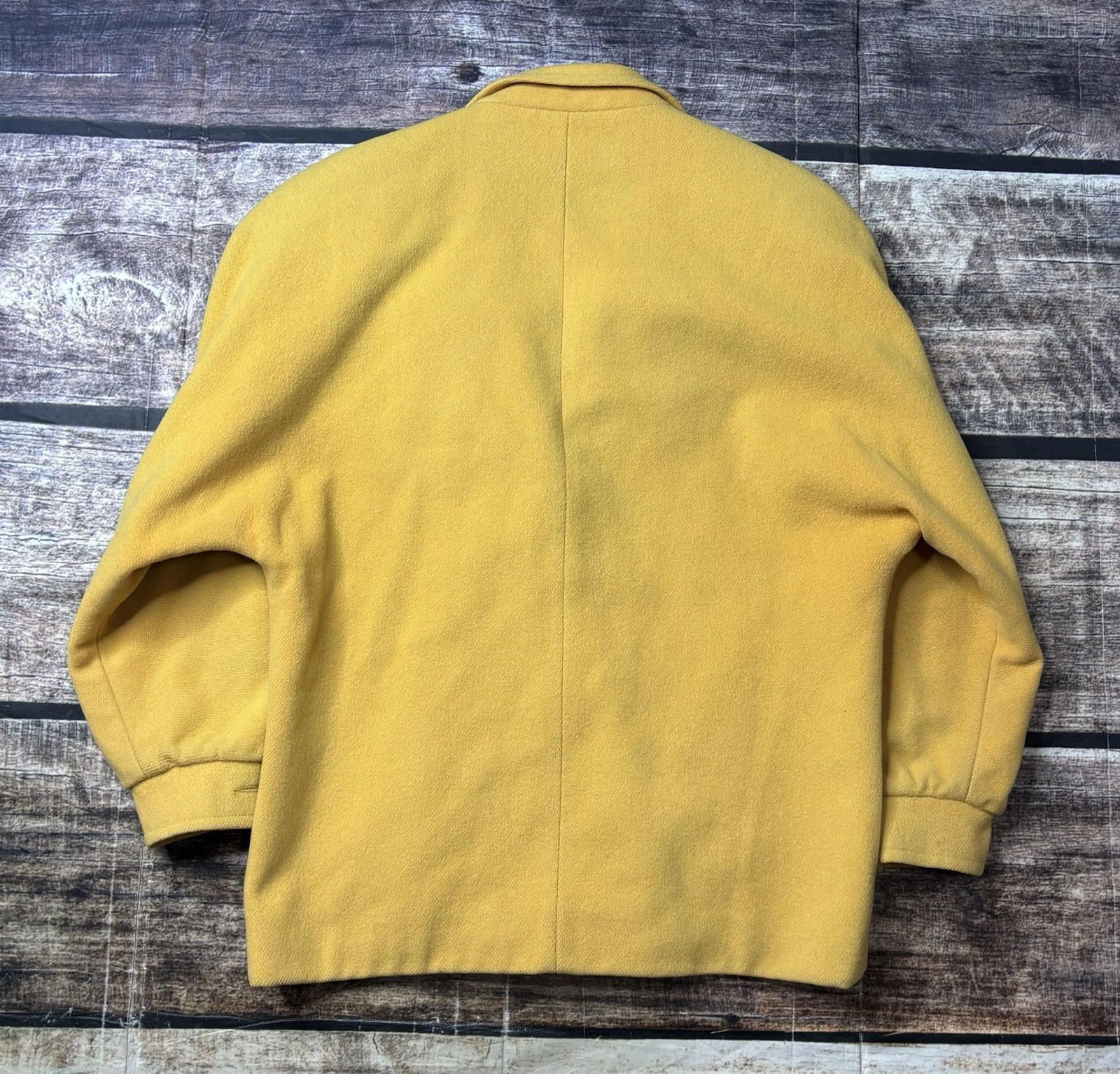 Mackintosh Mackintosh Pea Coat Women's Size 6 Pure Wool Yellow VTG USA Size M / US 6-8 / IT 42-44 - 3 Thumbnail