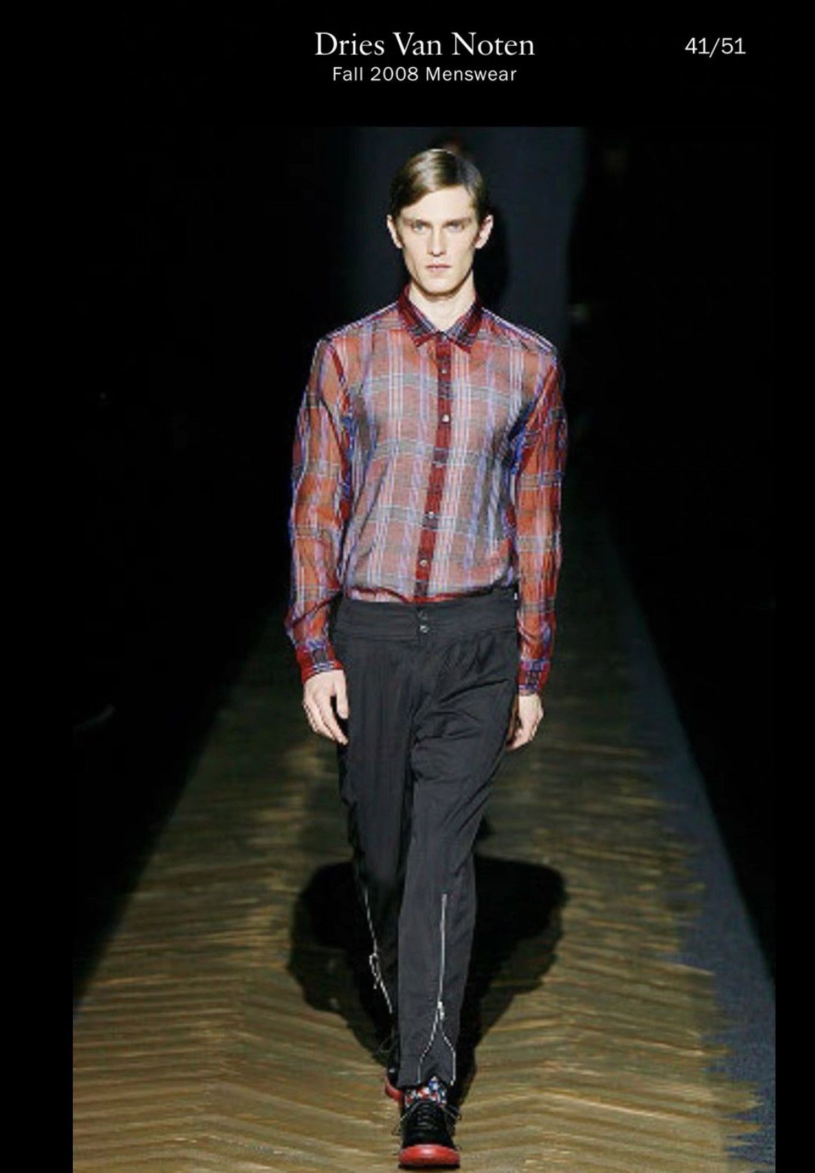 Dries Van Noten Dries Van Noten｜08aw plaid check shirt Size 48S - 1 Thumbnail