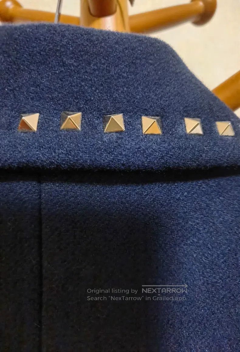 Valentino Valentino Willow studded wool coat Size US XL / EU 56 / 4 - 4 Thumbnail