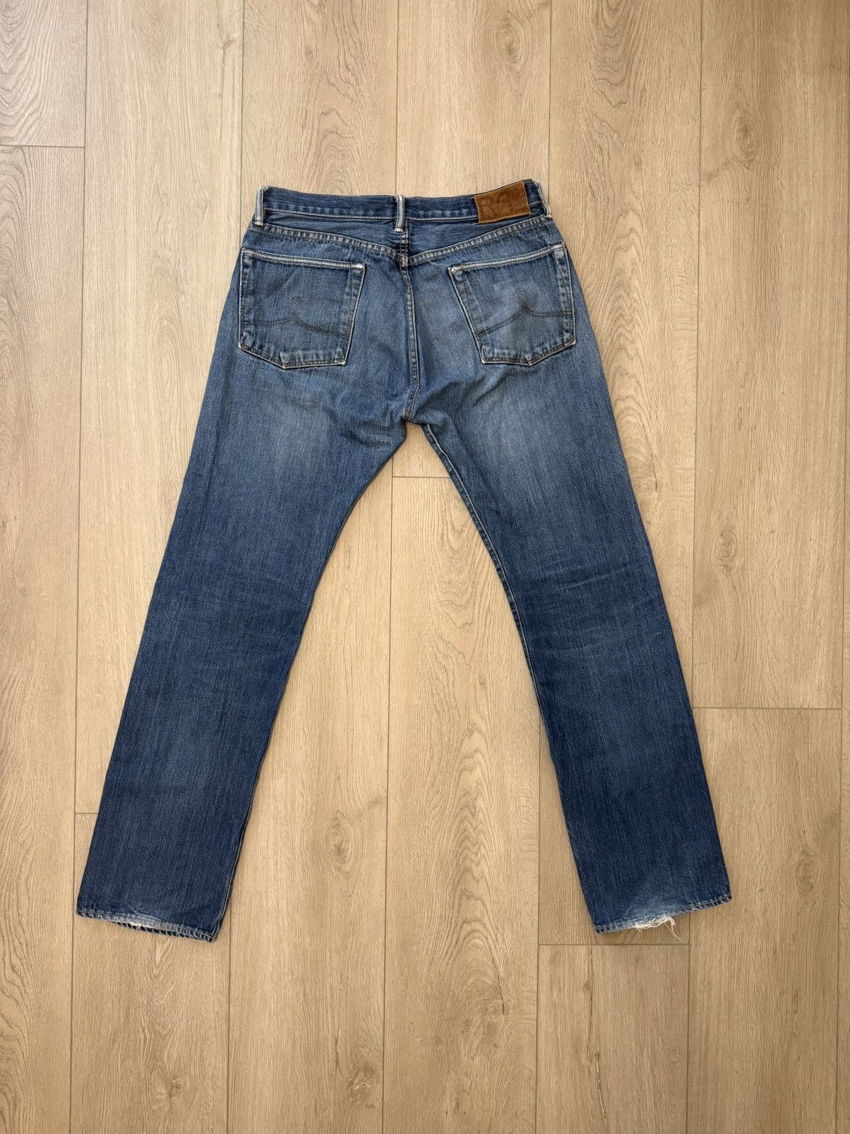 Double RL Ralph Lauren Selvedge Low Straight Jean