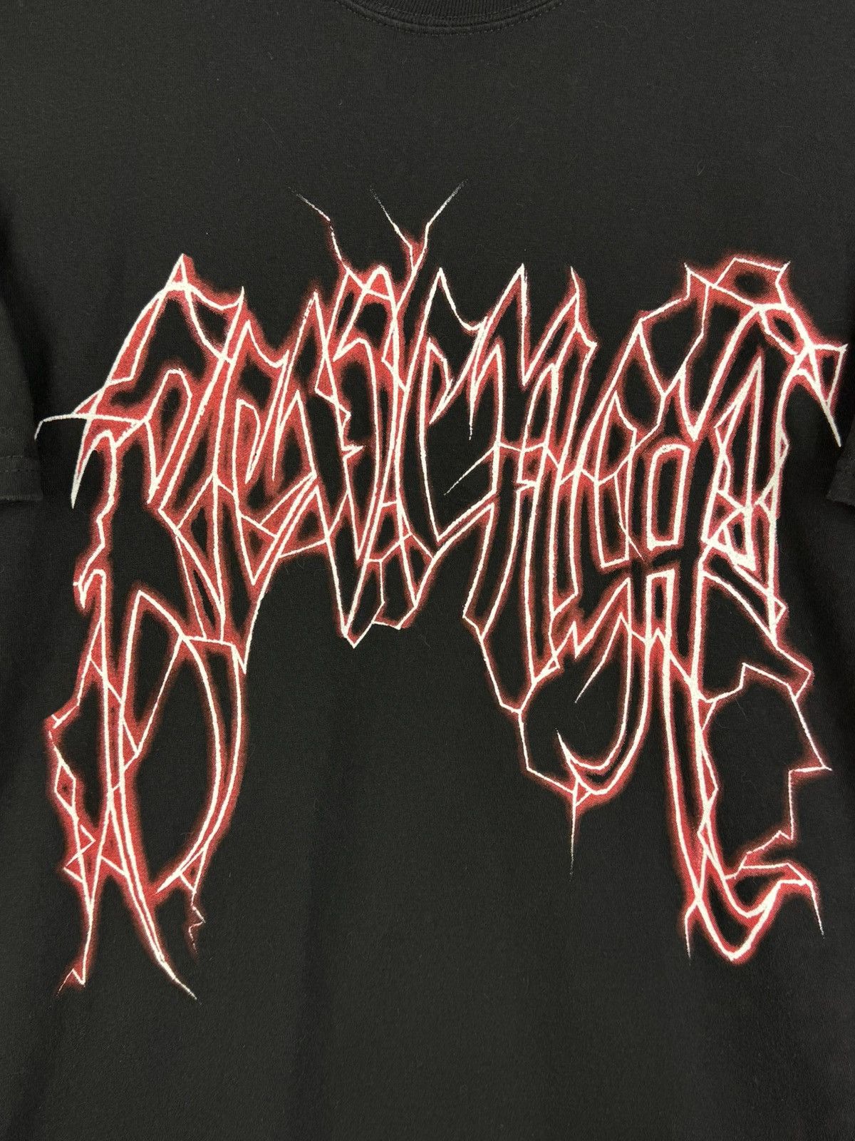 Revenge Revenge Lightning T-Shirt Cotton Black/Red Size L Size US L / EU 52-54 / 3 - 2 Thumbnail