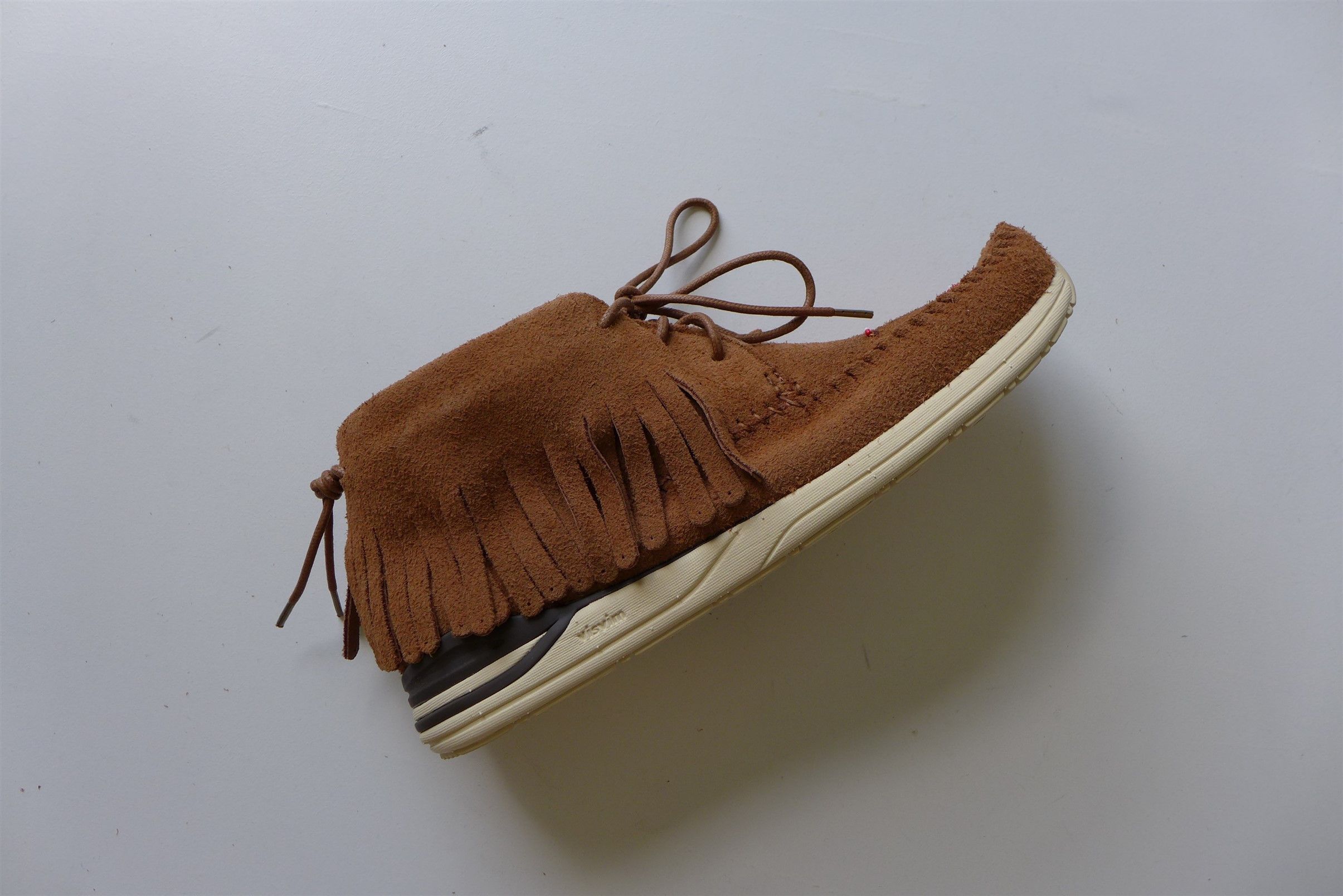 Visvim Visvim FBT Shaman Folk Beaded Sneakers - Light Brown Suede Size US 10 / EU 43 - 11 Thumbnail