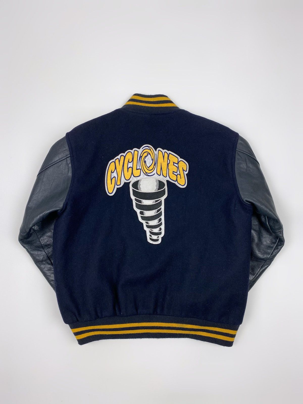 Vintage 1990’s Vintage Game Cyclones Hockey Team Varcity Jacket Size US M / EU 48-50 / 2 - 16 Thumbnail