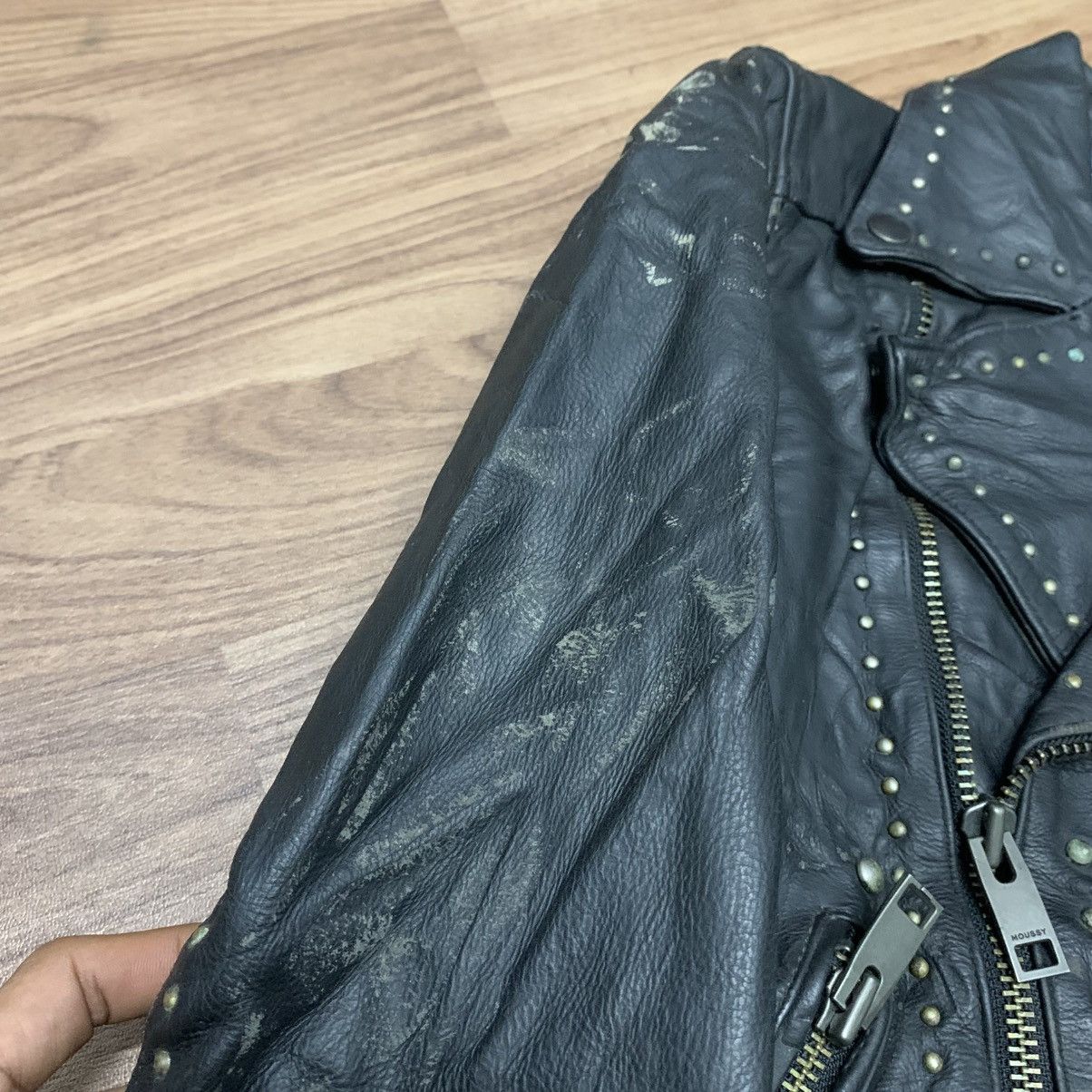 MOUSSY VINTAGE MOUSSY LEATHER JACKET Size S / US 4 / IT 40 - 12 Thumbnail
