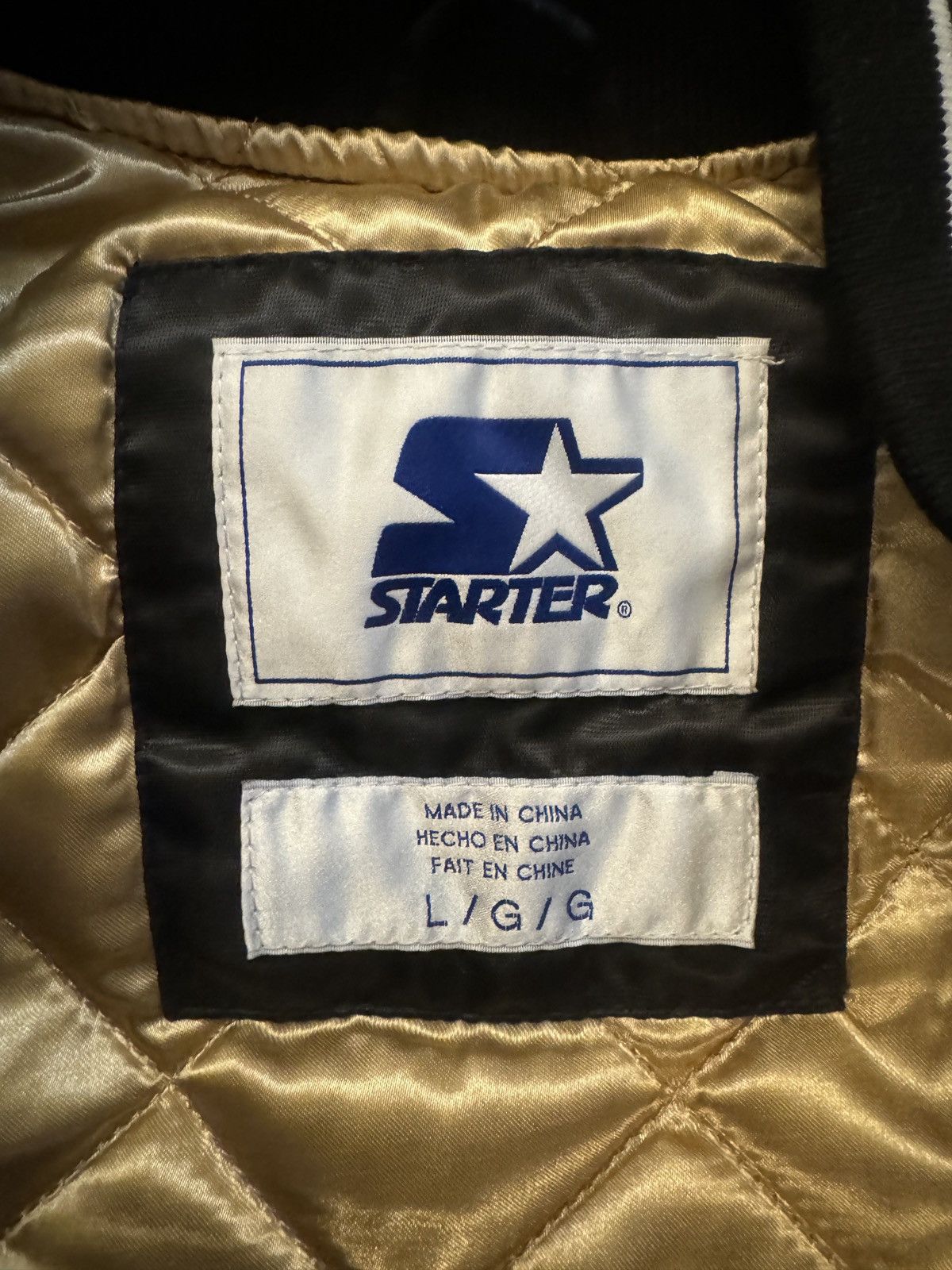 Starter Starter Vintage 90’s (NWT)New Orleans Saints Black/Gold Satin Jacket Size US L / EU 52-54 / 3 - 6 Thumbnail