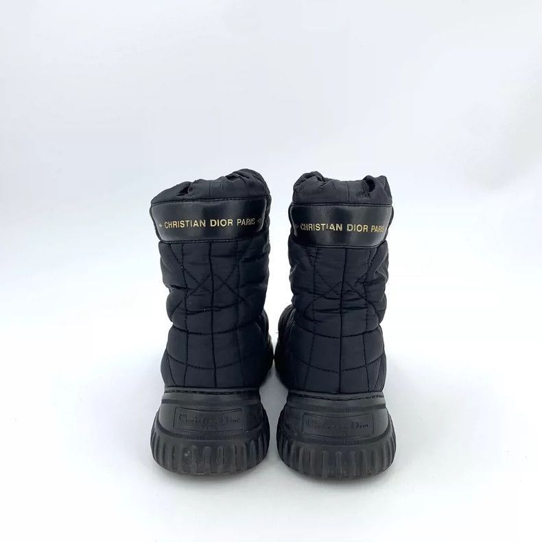 Dior Christian Dior Quilted Black Short Snow Boots-2505 Size US 5 / IT 35 - 4 Thumbnail
