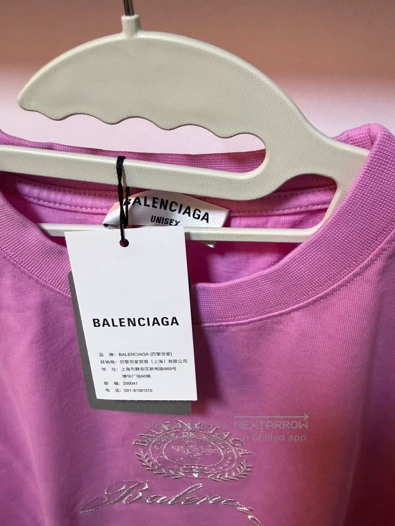 Balenciaga Balenciaga Qixi Festival Short Sleeve Pink Size US L / EU 52-54 / 3 - 2 Thumbnail