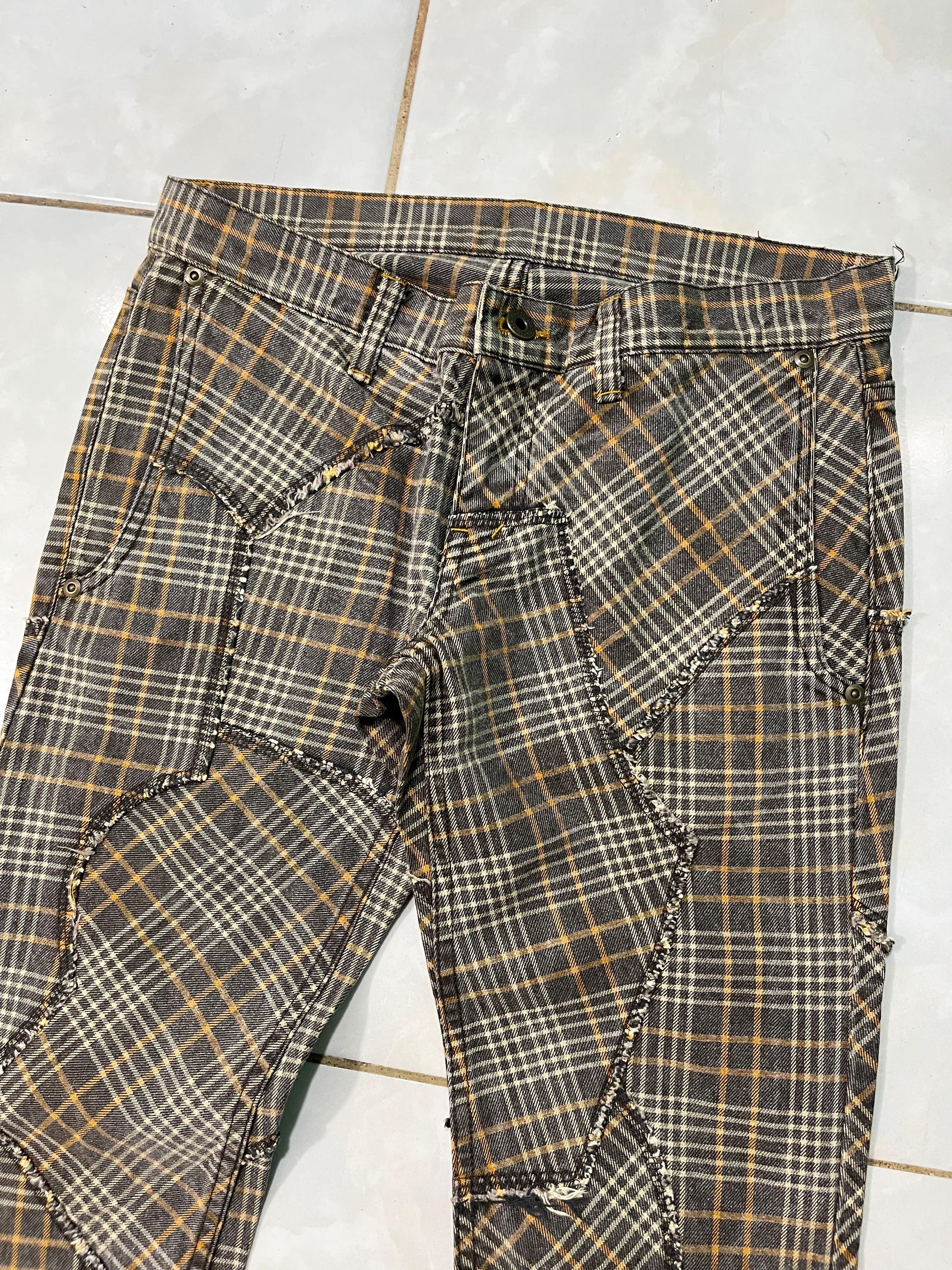 Hysteric Glamour Hysteric Glamour Patchwork Flared Pants Size US 29 - 4 Thumbnail
