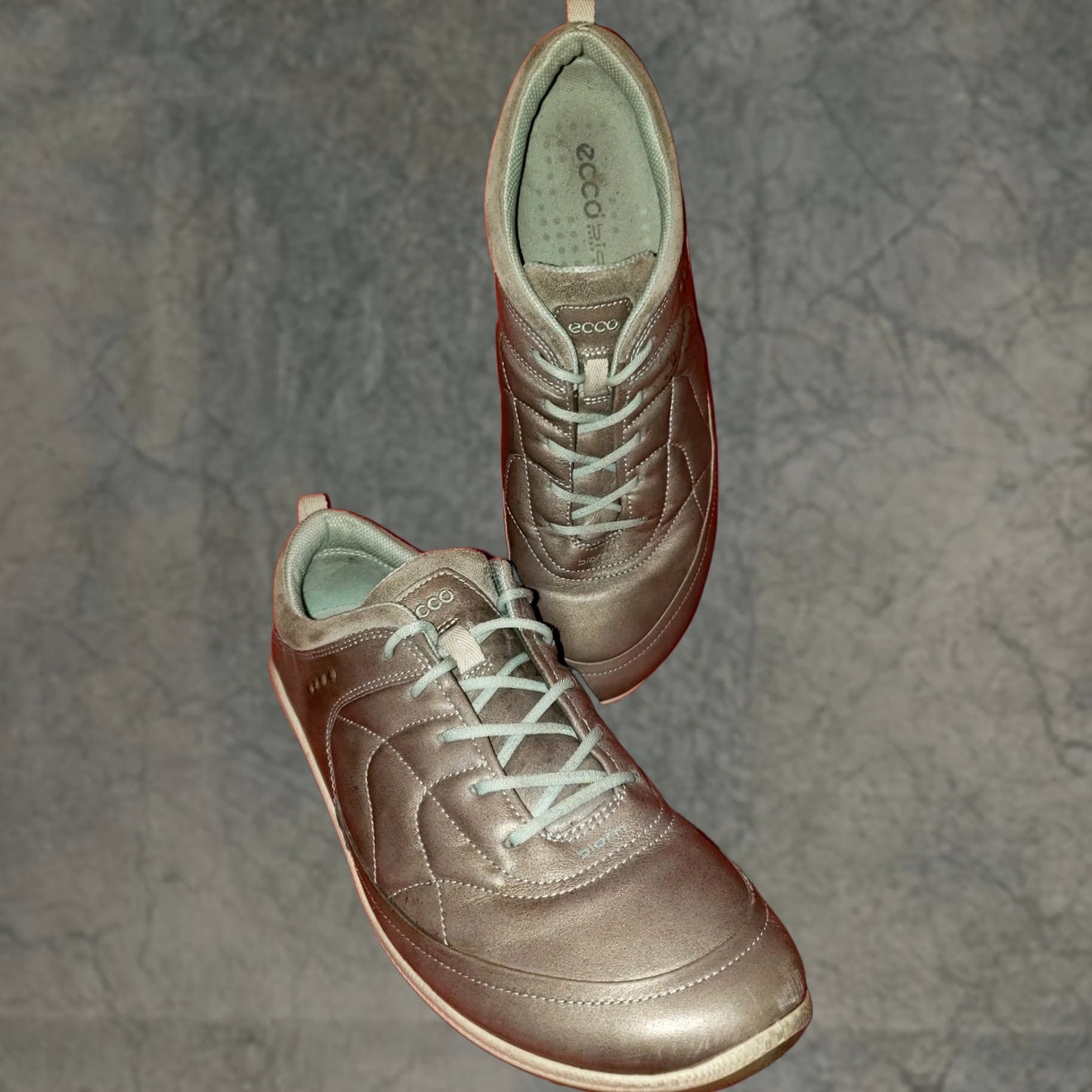 Ecco VINTAGE Ecco Biom Women's Sneaker Pewter 41EU 10.5M Yak Technology Shoes Size US 8 / IT 38 - 1 Thumbnail