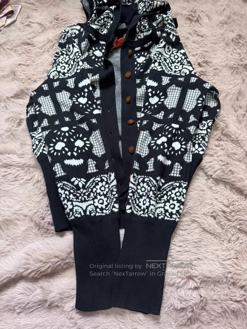 Vivienne Westwood Vivienne Westwood Pointed collar witch knitting cardigan Size L / US 10 / IT 46 - 7 Thumbnail