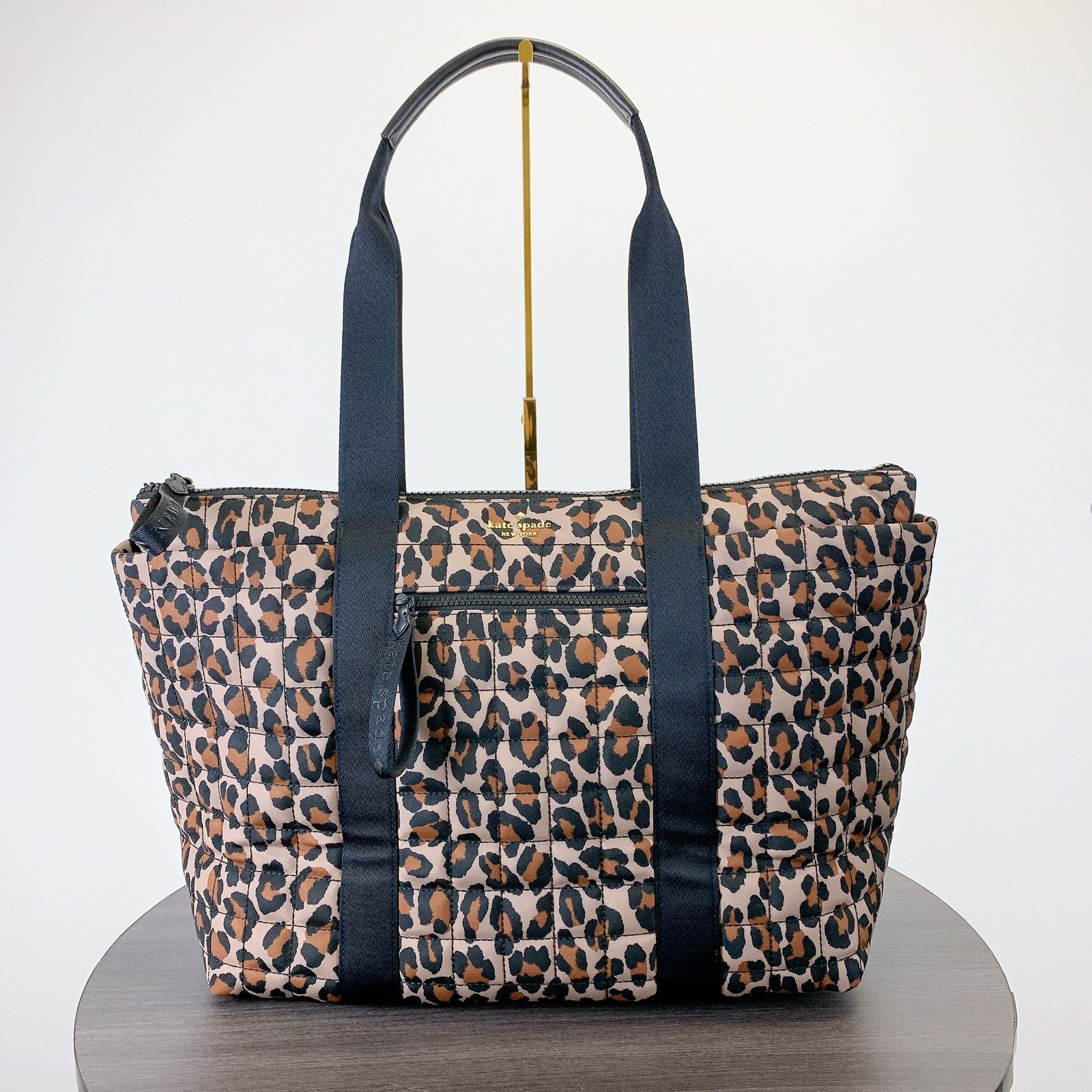 Kate Spade Kate Spade KH406 Camden Quilted Leopard Large Tote IN Brown Size ONE SIZE - 2 Thumbnail