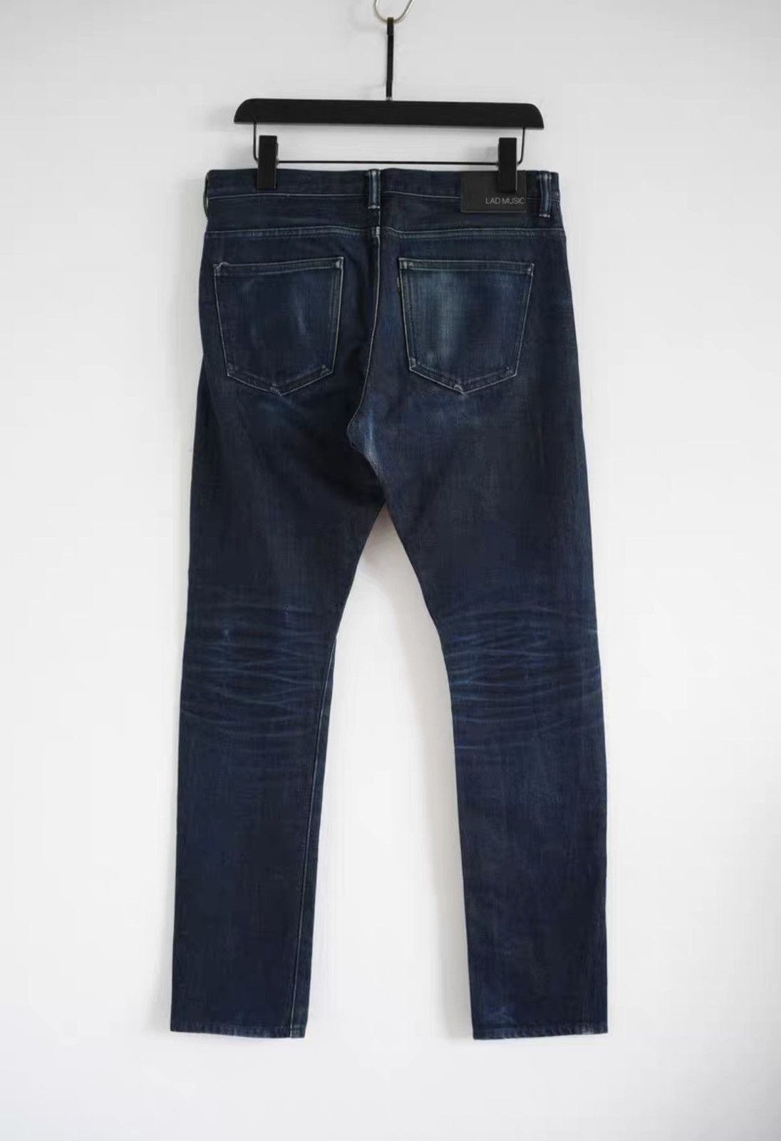 Yohji Yamamoto Lad Musician Washed Distressed Curved Jeans K4 Size US 28 / EU 44 - 2 Thumbnail