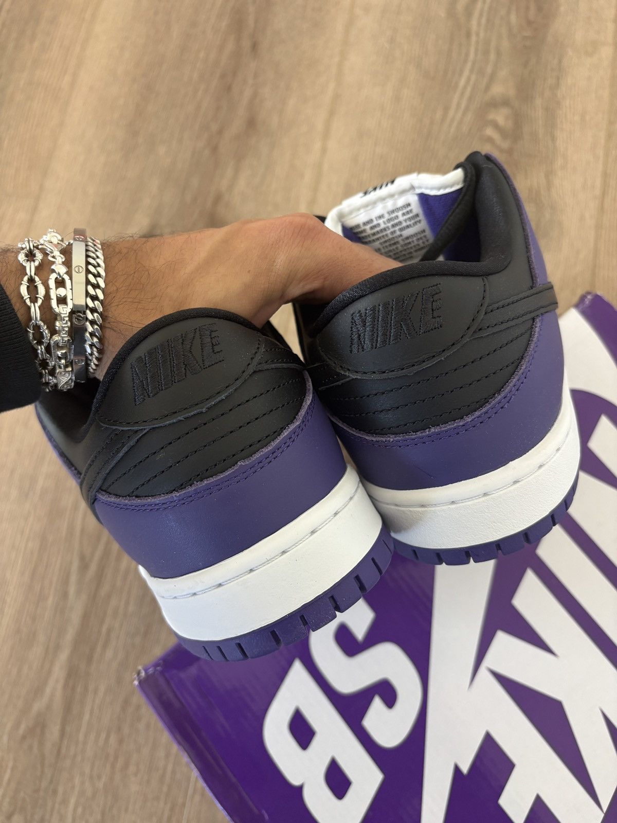 Nike Nike SB Dunk Low Pro Court Purple Size US 11.5 / EU 44-45 - 4 Thumbnail