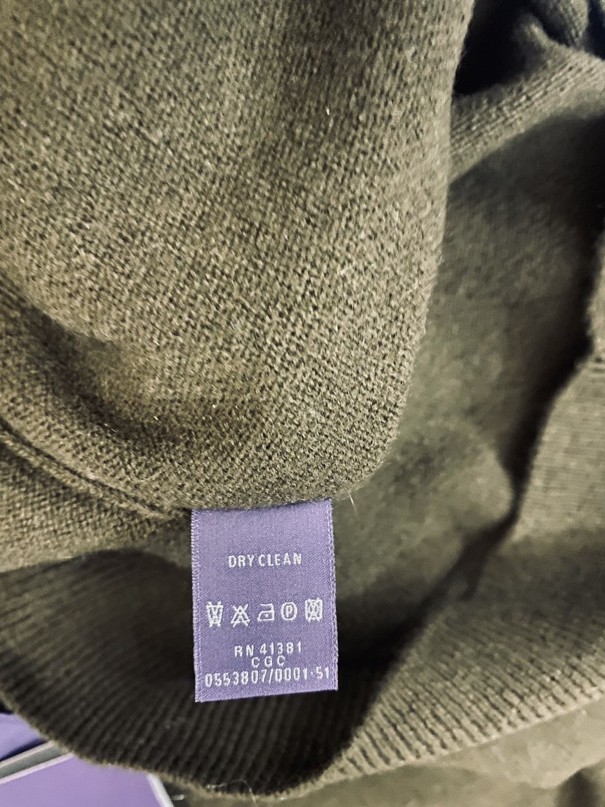 Ralph Lauren Purple Label RL Purple Label 🇮🇹 Fern Green cashmere jersey crewneck L NEW Size US L / EU 52-54 / 3 - 9 Thumbnail
