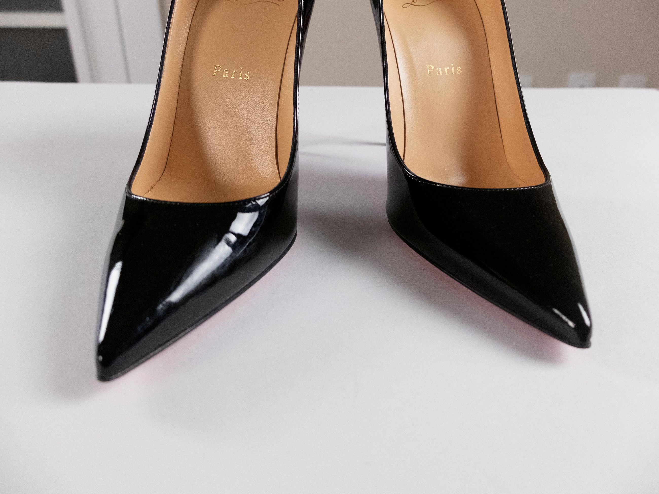Christian Louboutin CHRISTIAN LOUBOUTIN Kate black patent leather pumps 10 Size US 10 / IT 40 - 7 Thumbnail