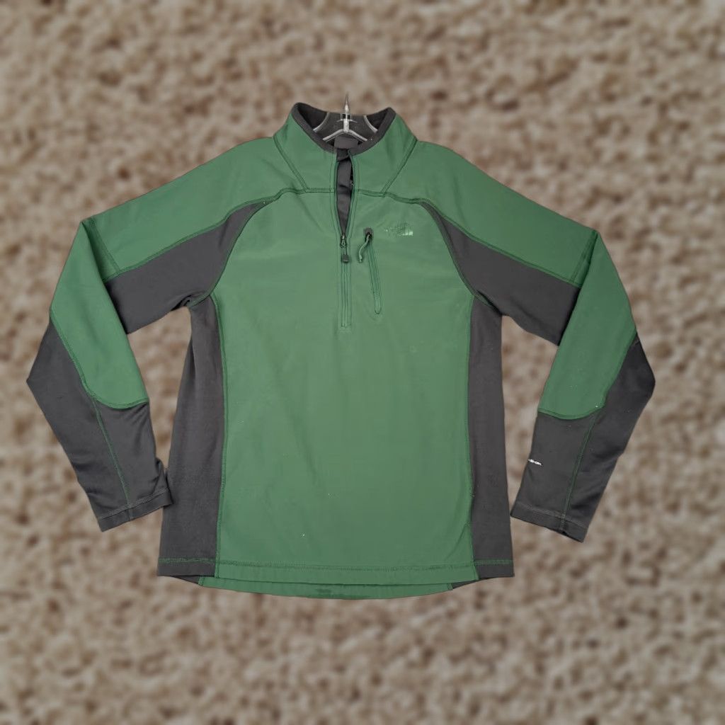 The North Face The North Face Shirt Men S Green Long Sleeve 1/4 Zip Mock Neck Colorful Outdoor All Seasons Mens Size US S / EU 44-46 / 1 - 1 Thumbnail